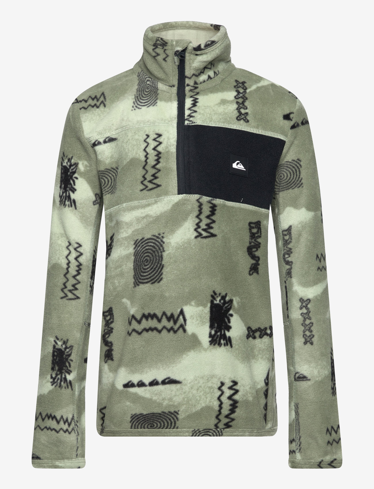 Quiksilver - AKER HZ YOUTH FLEECE - shadow checks desert sage - 1