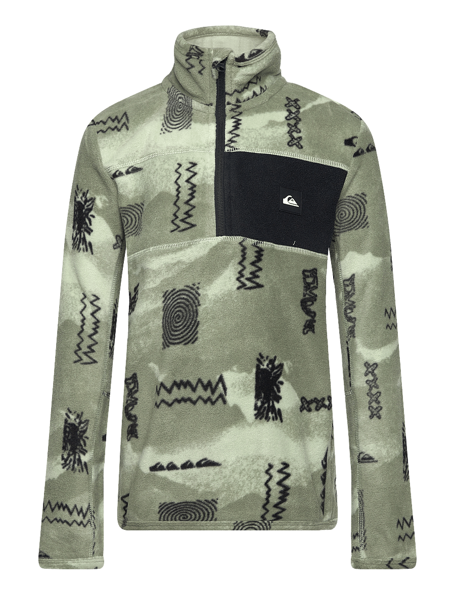 Quiksilver - AKER HZ YOUTH FLEECE - shadow checks desert sage - 1