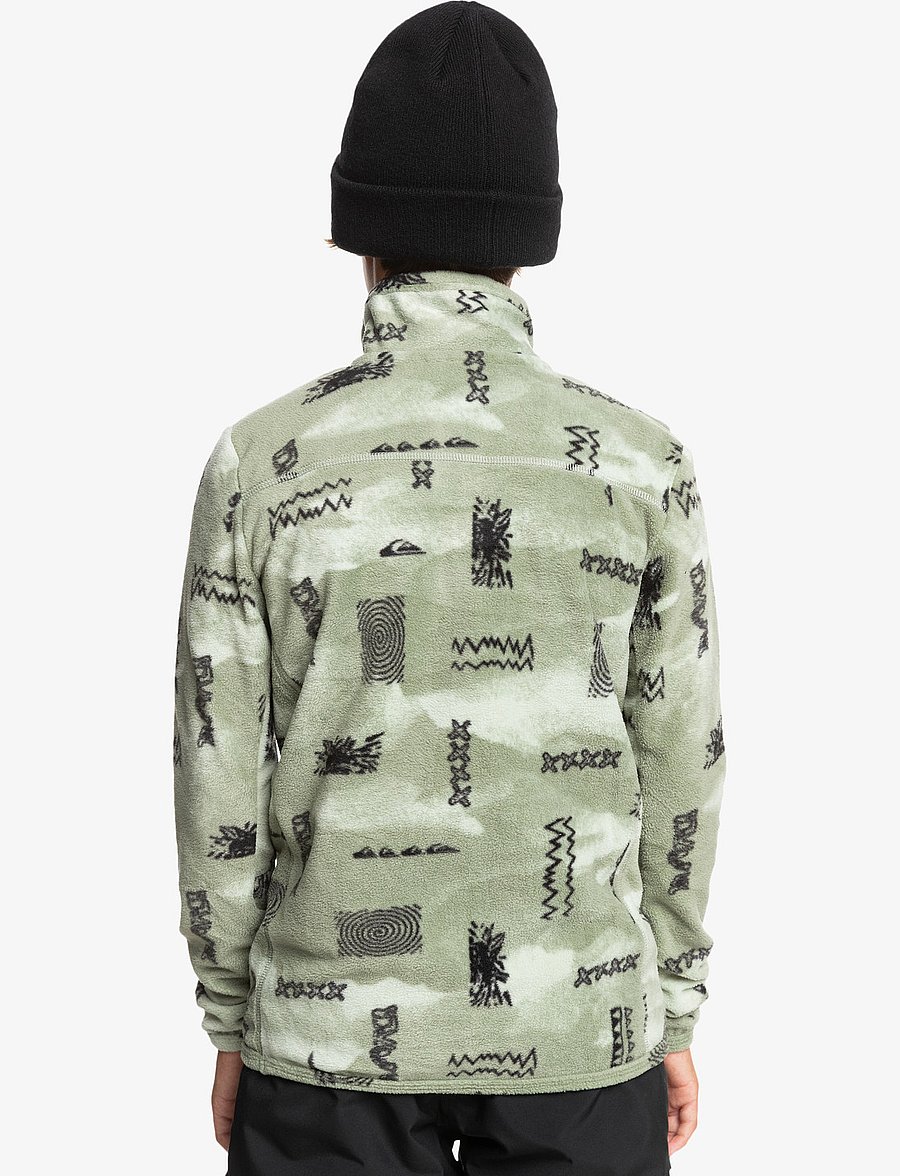 Quiksilver - AKER HZ YOUTH FLEECE - shadow checks desert sage - 3