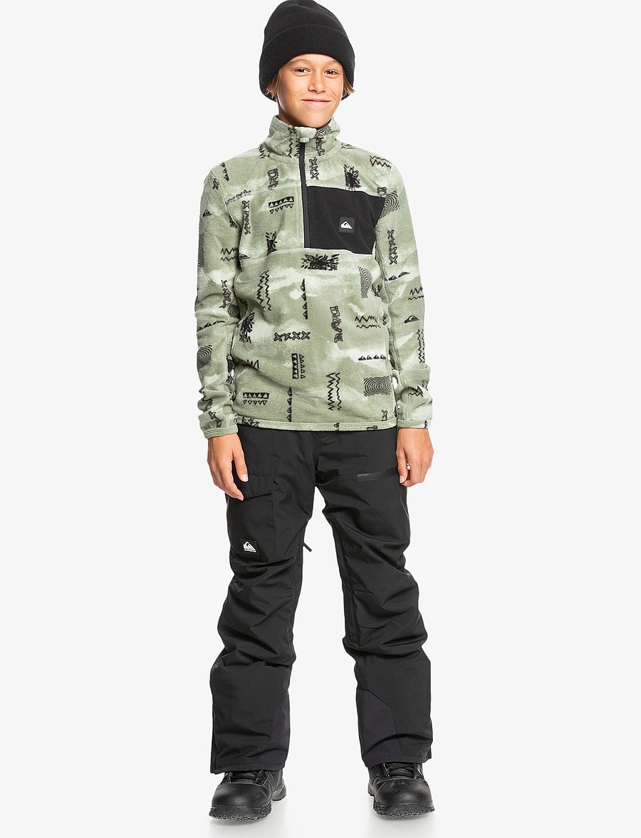 Quiksilver - AKER HZ YOUTH FLEECE - shadow checks desert sage - 4