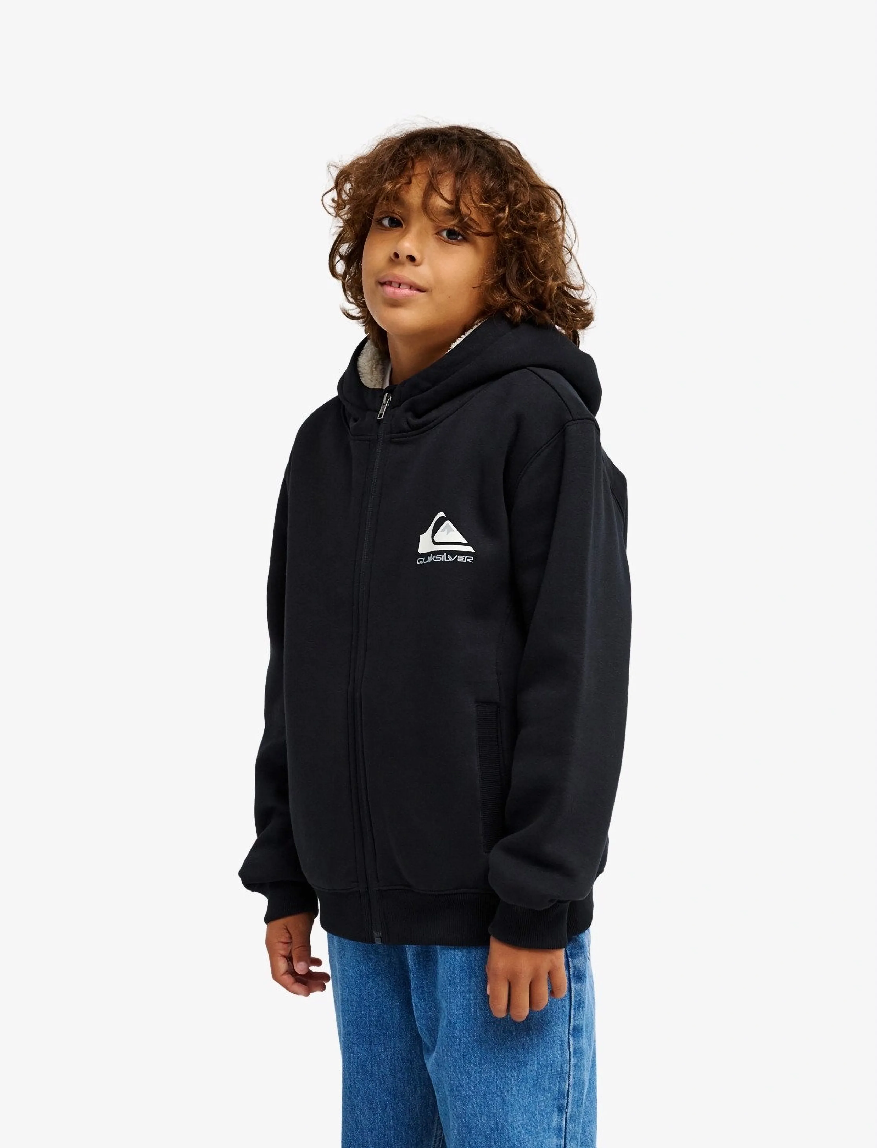 Quiksilver - FLEECE SHERPA YOUTH - fliisjakid - black - 3