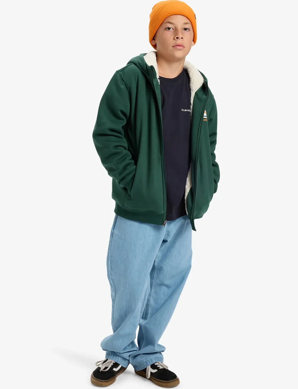 Quiksilver - FLEECE SHERPA YOUTH - kapuzenpullover - trekking green - 4