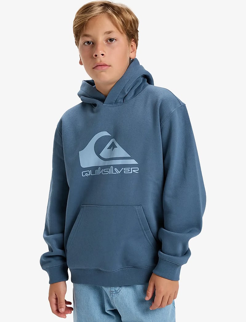 Quiksilver - COMP LOGO HOODIE YOUTH - huvtröjor - china blue - 0