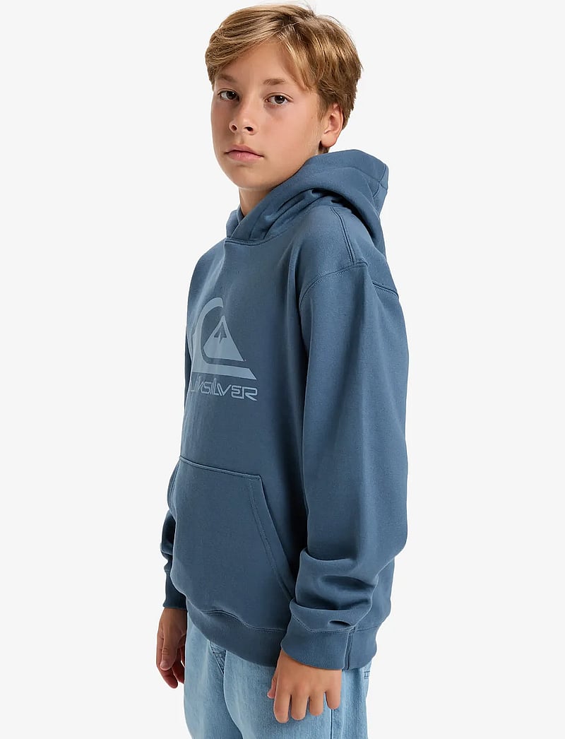 Quiksilver - COMP LOGO HOODIE YOUTH - huvtröjor - china blue - 3
