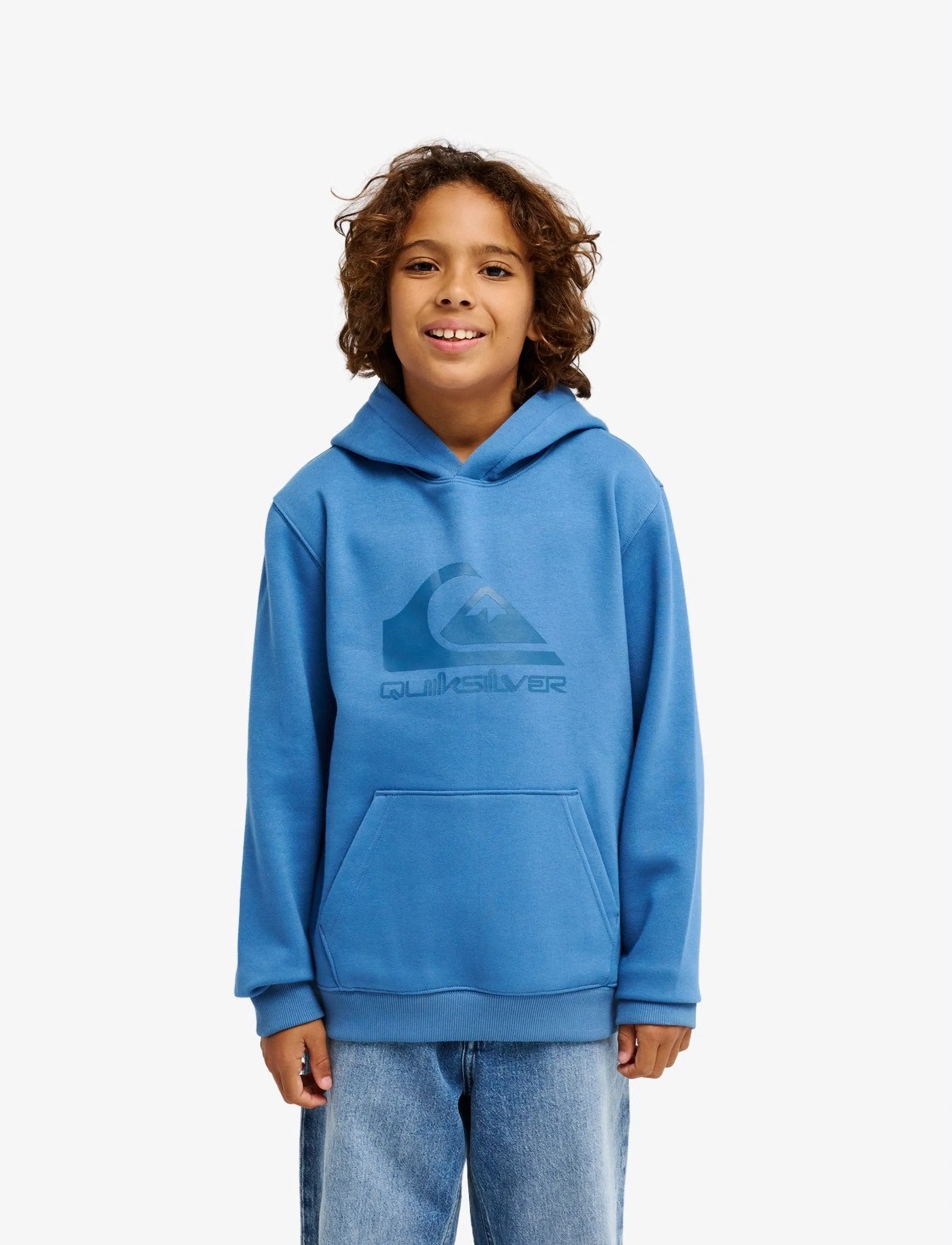 Quiksilver Comp Logo Hoodie Youth, 14, Sweatshirts & Hoodies, Blau - Kinder
