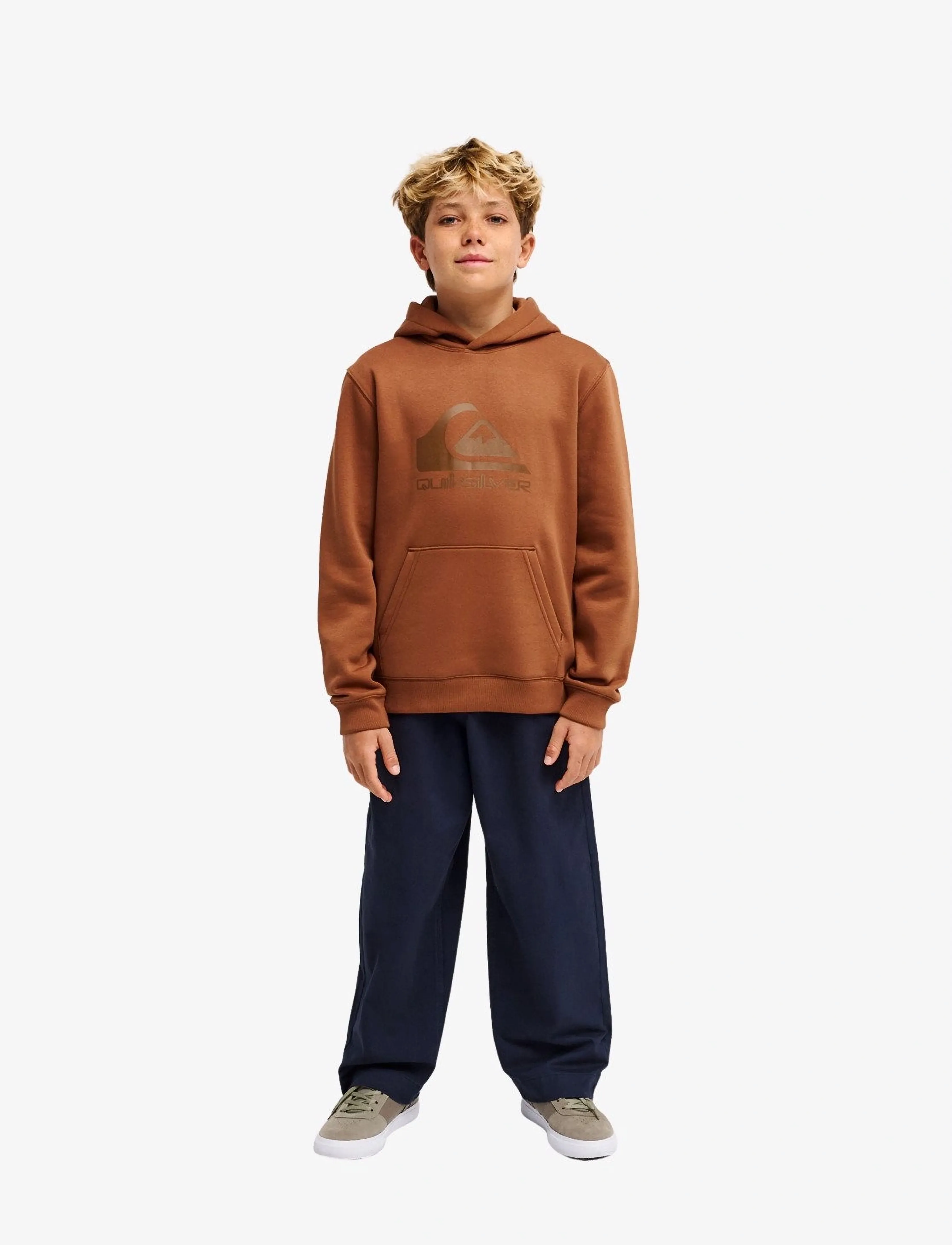 Quiksilver - COMP LOGO HOODIE YOUTH - huvtröjor - rawhide - 3