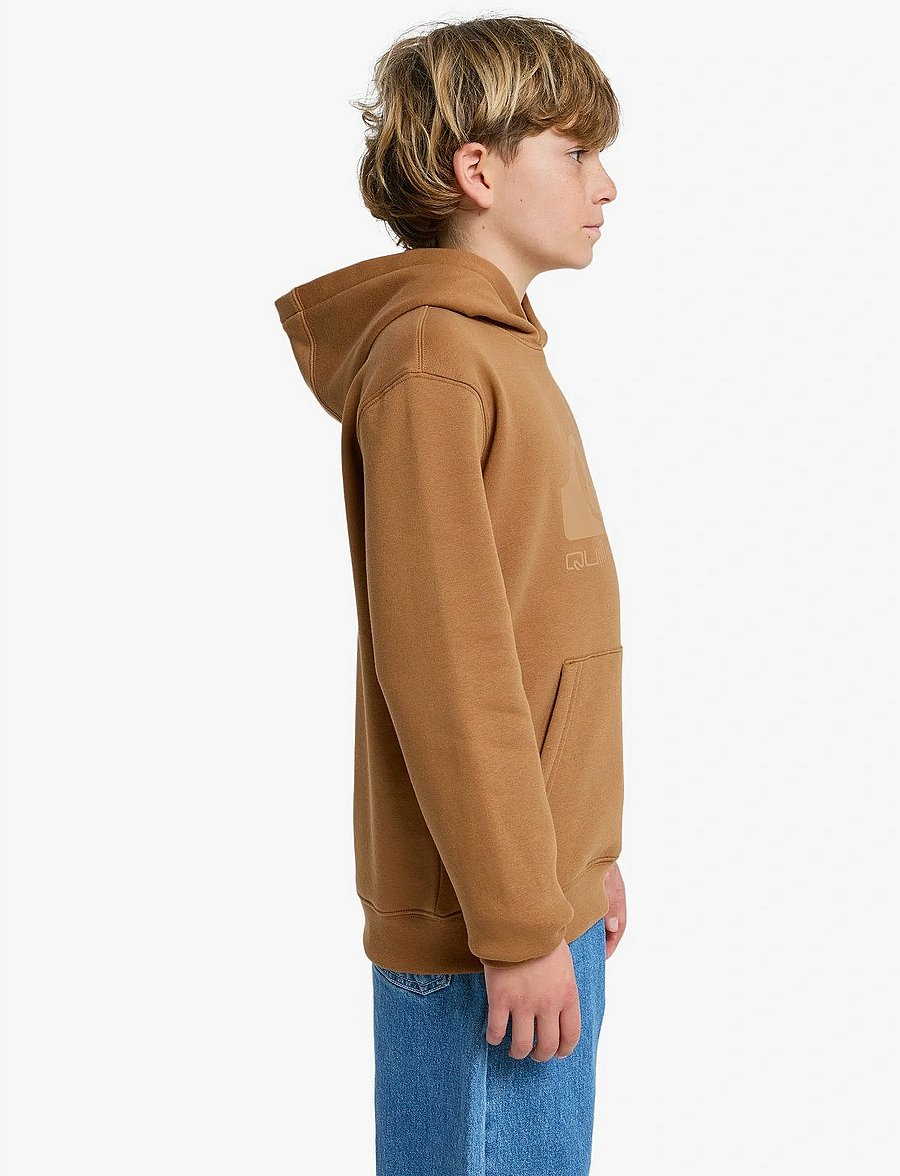 Quiksilver - COMP LOGO HOODIE YOUTH - huvtröjor - tobacco brown - 4