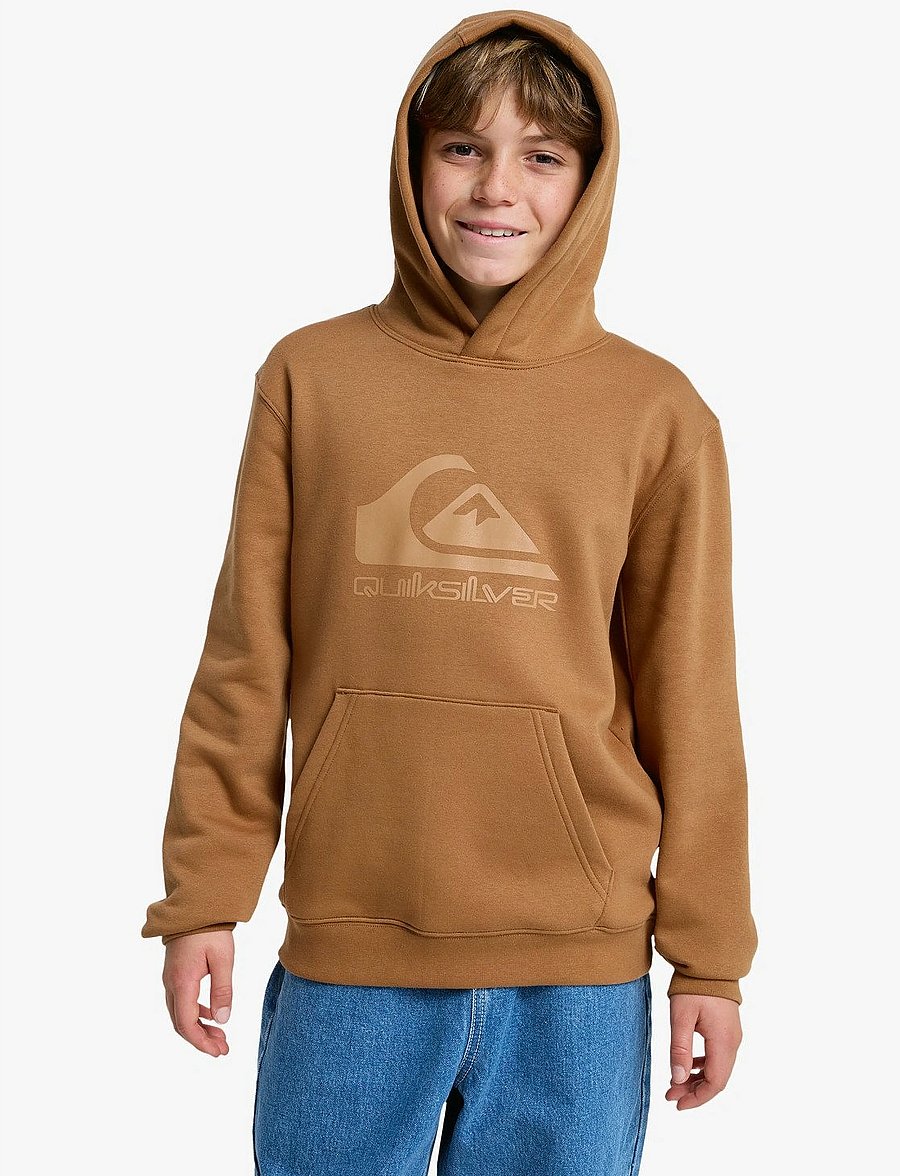 Quiksilver - COMP LOGO HOODIE YOUTH - huvtröjor - tobacco brown - 5