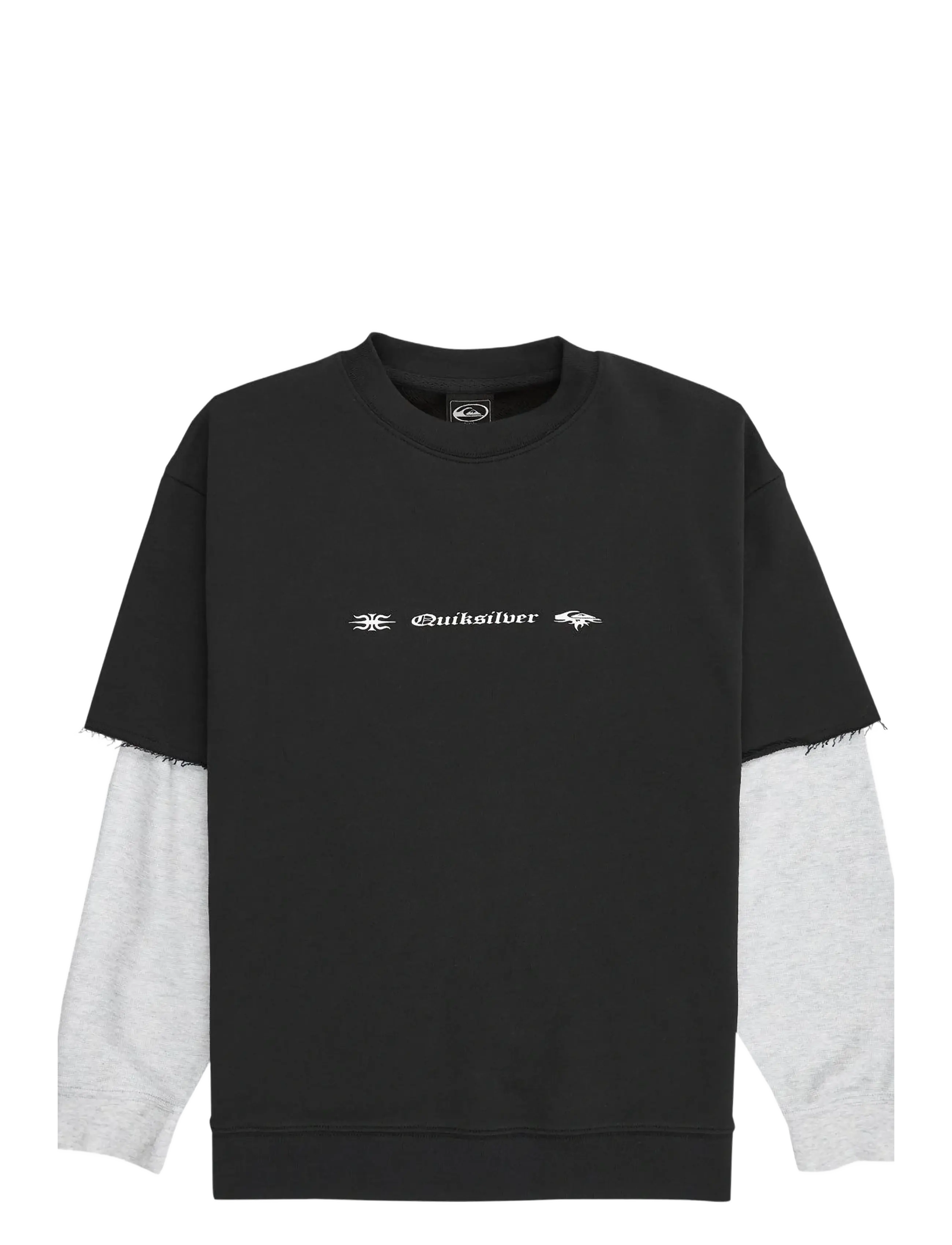 Quiksilver OPENBAR CREW YOUTH - Riided - BLACK / black
