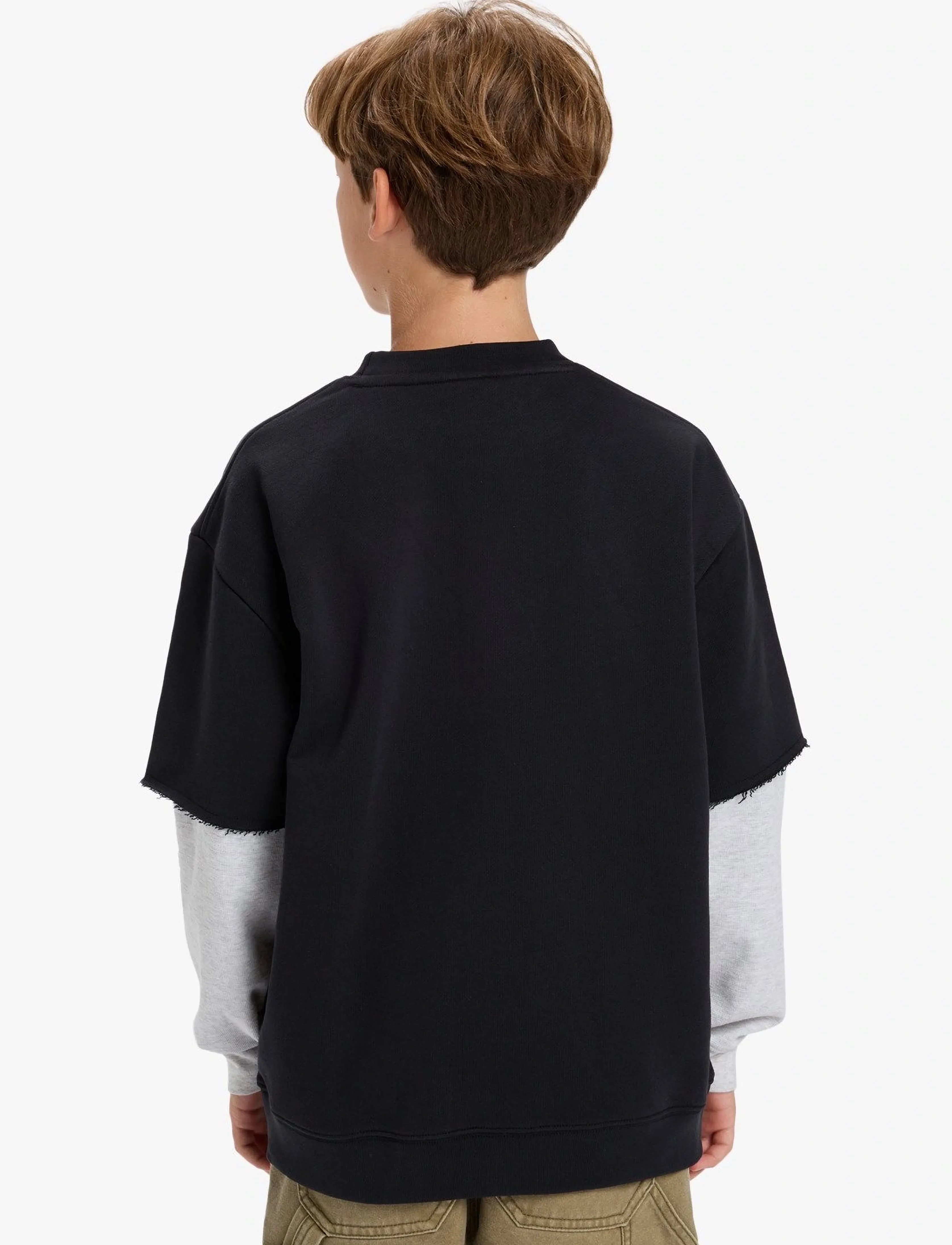 Quiksilver - OPENBAR CREW YOUTH - sweatshirts - black - 3
