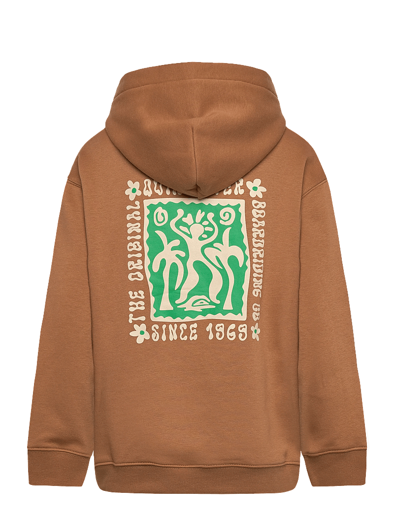 Quiksilver - GRAPHIC HERO HOODIE YOUTH - kapuzenpullover - tobacco brown - 2