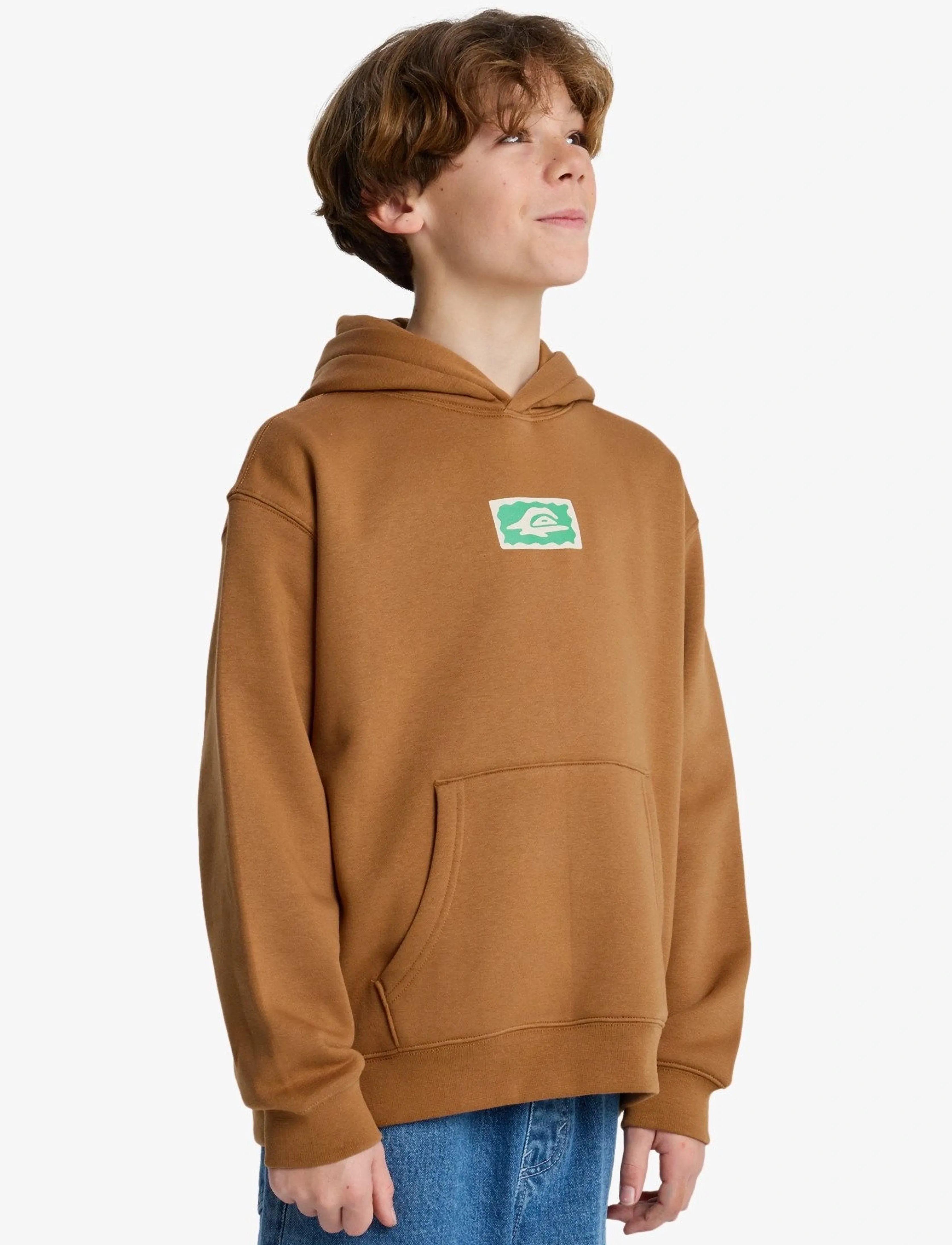 Quiksilver - GRAPHIC HERO HOODIE YOUTH - hettupeysur - tobacco brown - 5