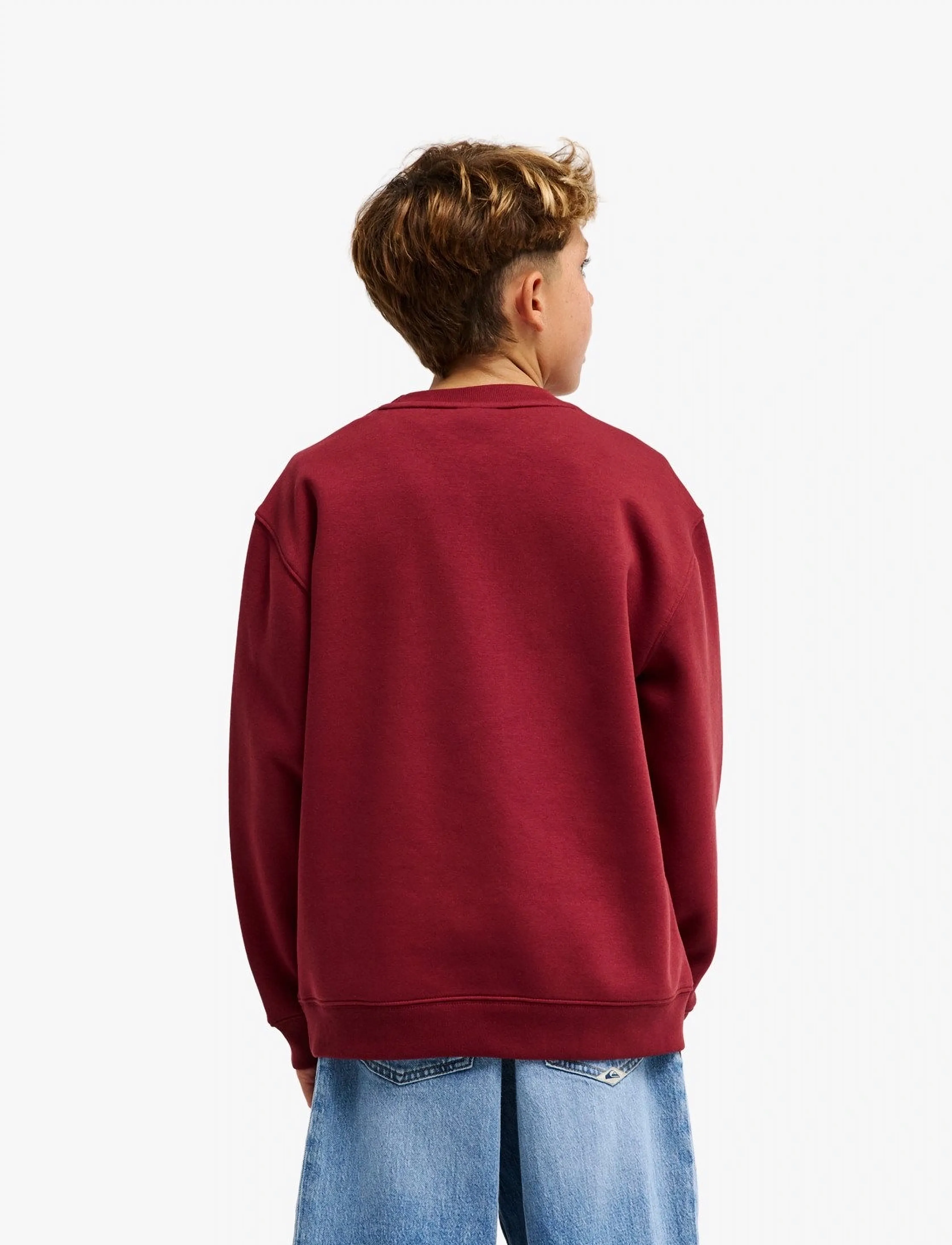 Quiksilver - GRAPHIC CREW OVERSIZED YOUTH - sweatshirts - oxblood red - 3