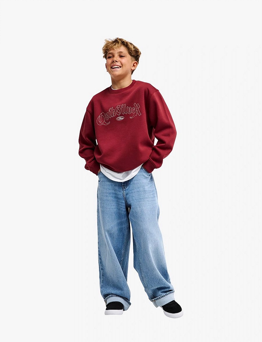 Quiksilver - GRAPHIC CREW OVERSIZED YOUTH - sweatshirts - oxblood red - 4