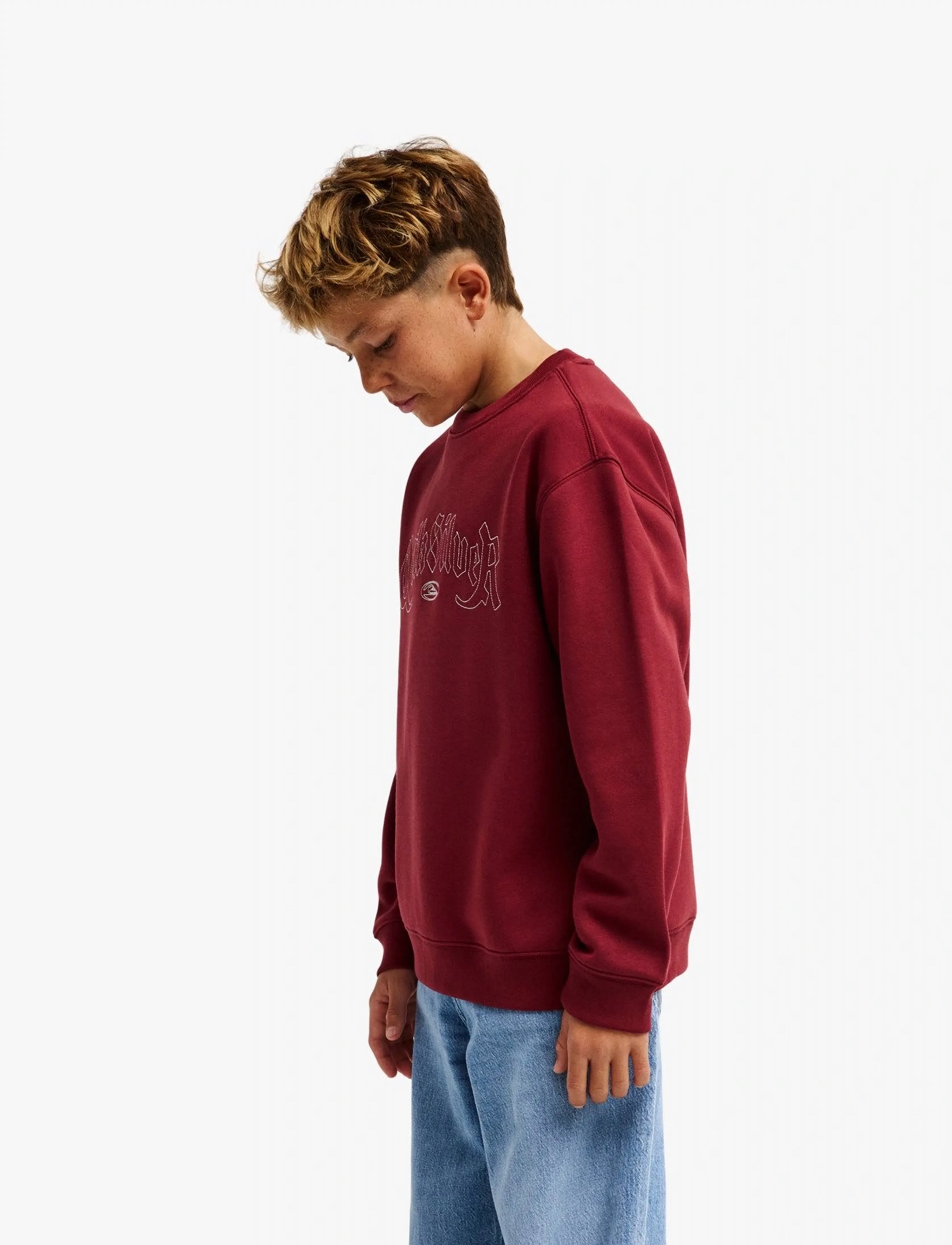 Quiksilver - GRAPHIC CREW OVERSIZED YOUTH - sweatshirts - oxblood red - 5
