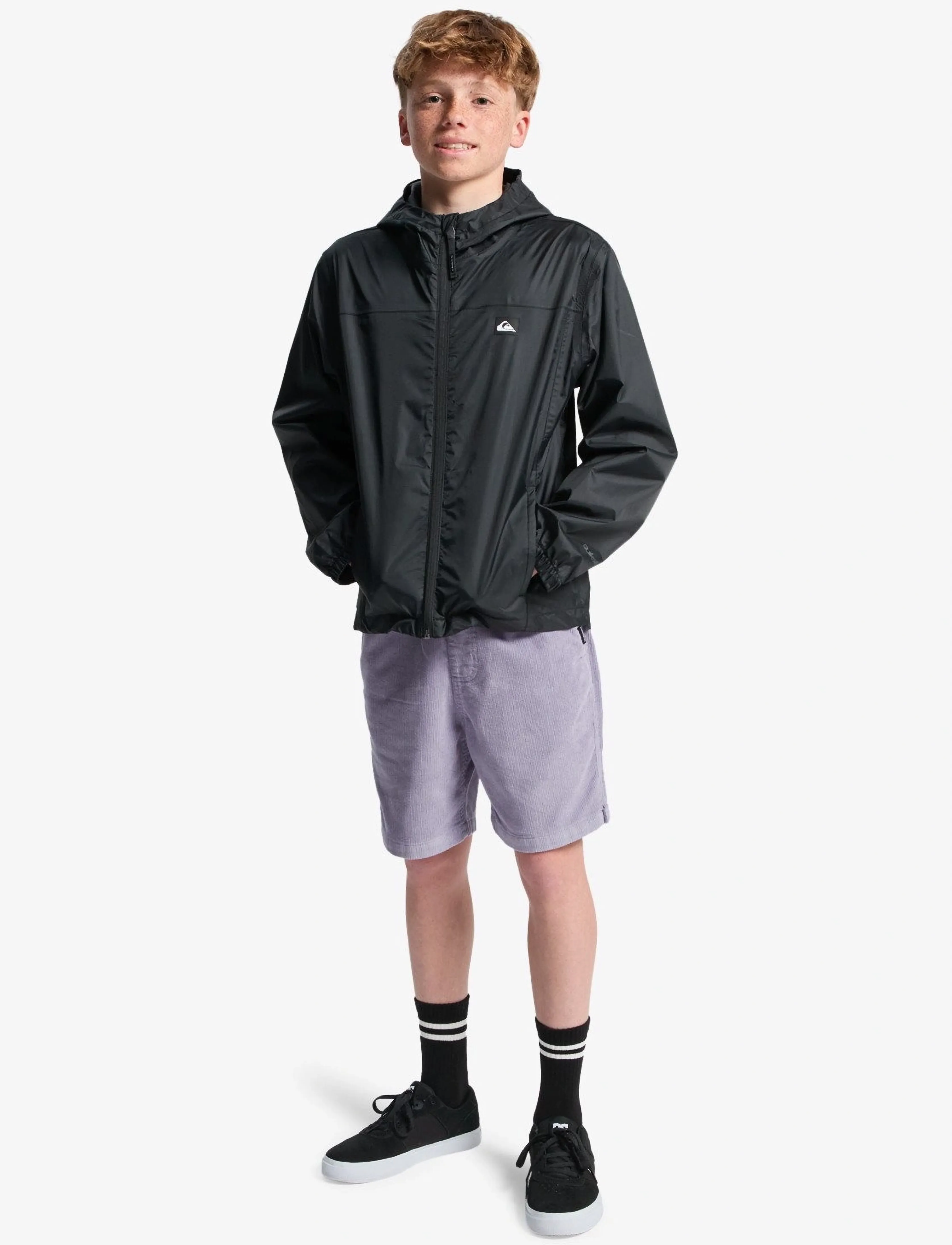 Quiksilver - OVERCAST 3K TAPE YOUTH - shell-jacken - black - 4