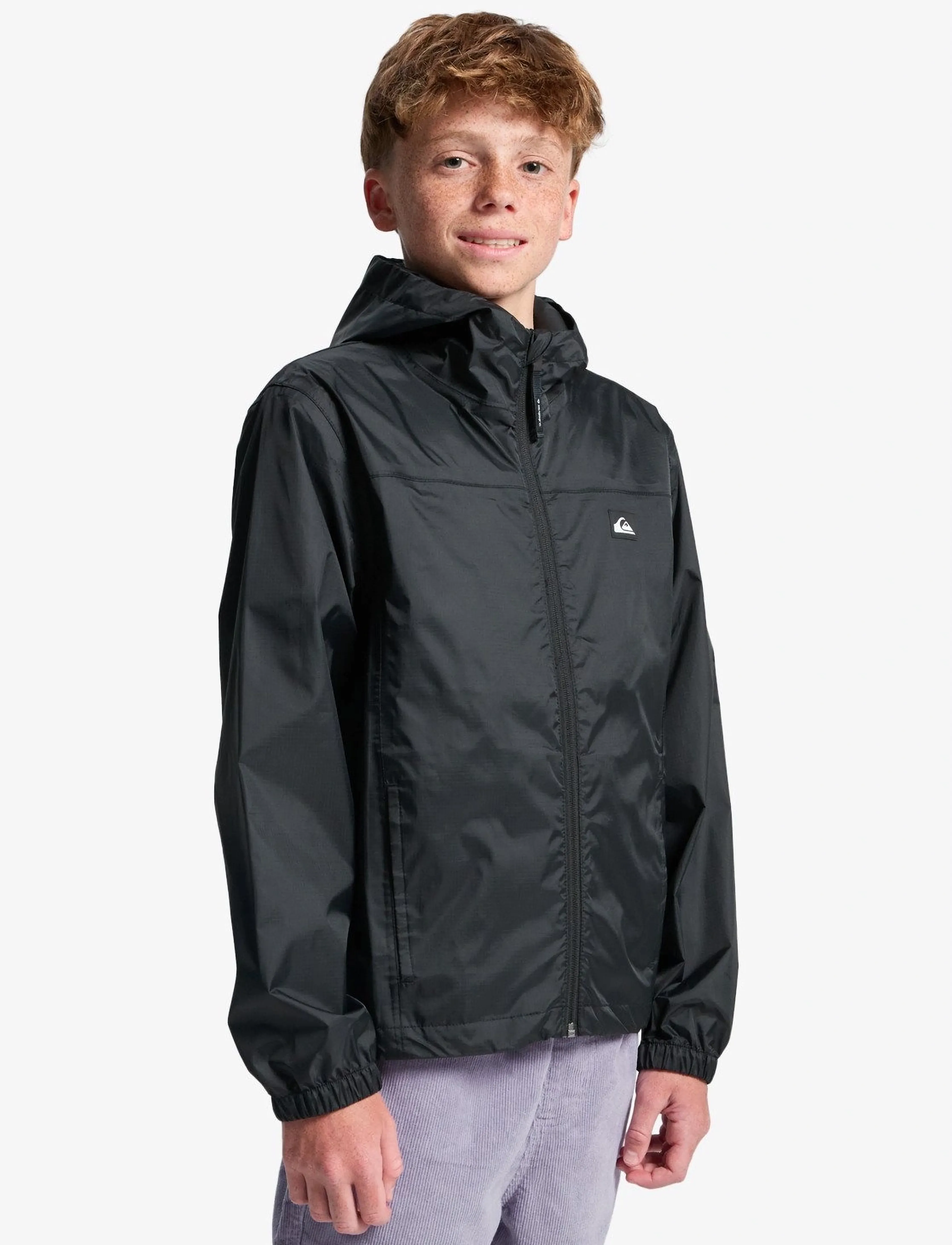 Quiksilver - OVERCAST 3K TAPE YOUTH - shell-jacken - black - 5