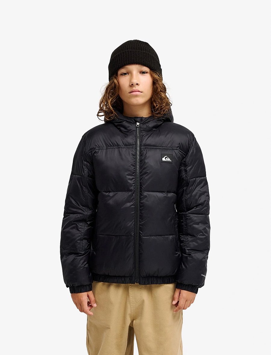 Quiksilver - COLD DAYS YOUTH JACKET - daunen- und steppjacken - black - 0