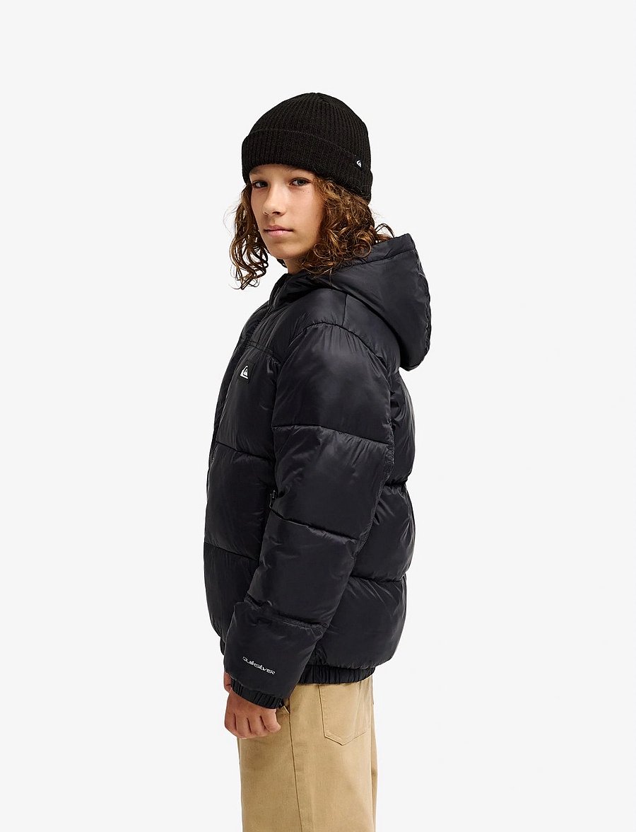 Quiksilver - COLD DAYS YOUTH JACKET - daunen- und steppjacken - black - 3