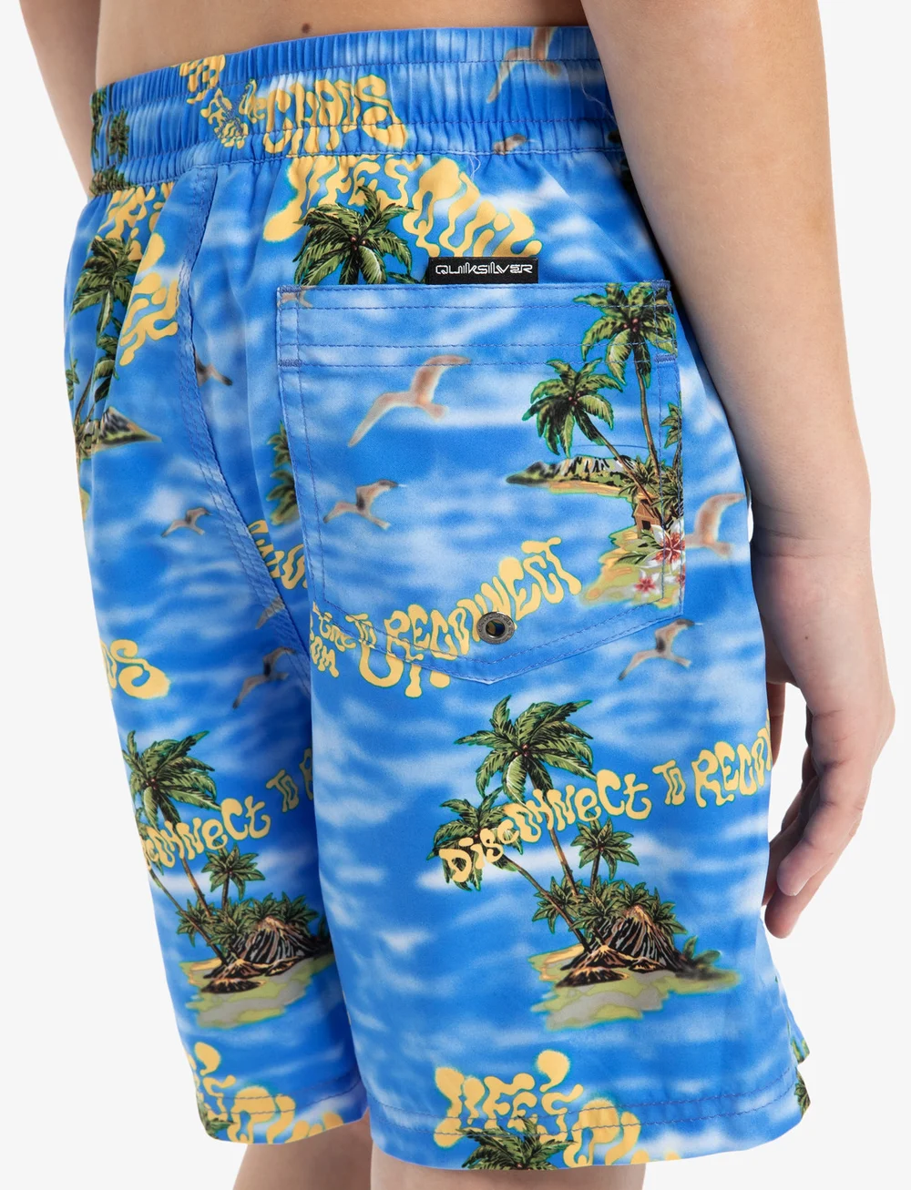Quiksilver - EVERYDAY STRAIGHT VOLLEY YTH14 - maudymosi šortai - coronet blue naturama - 3