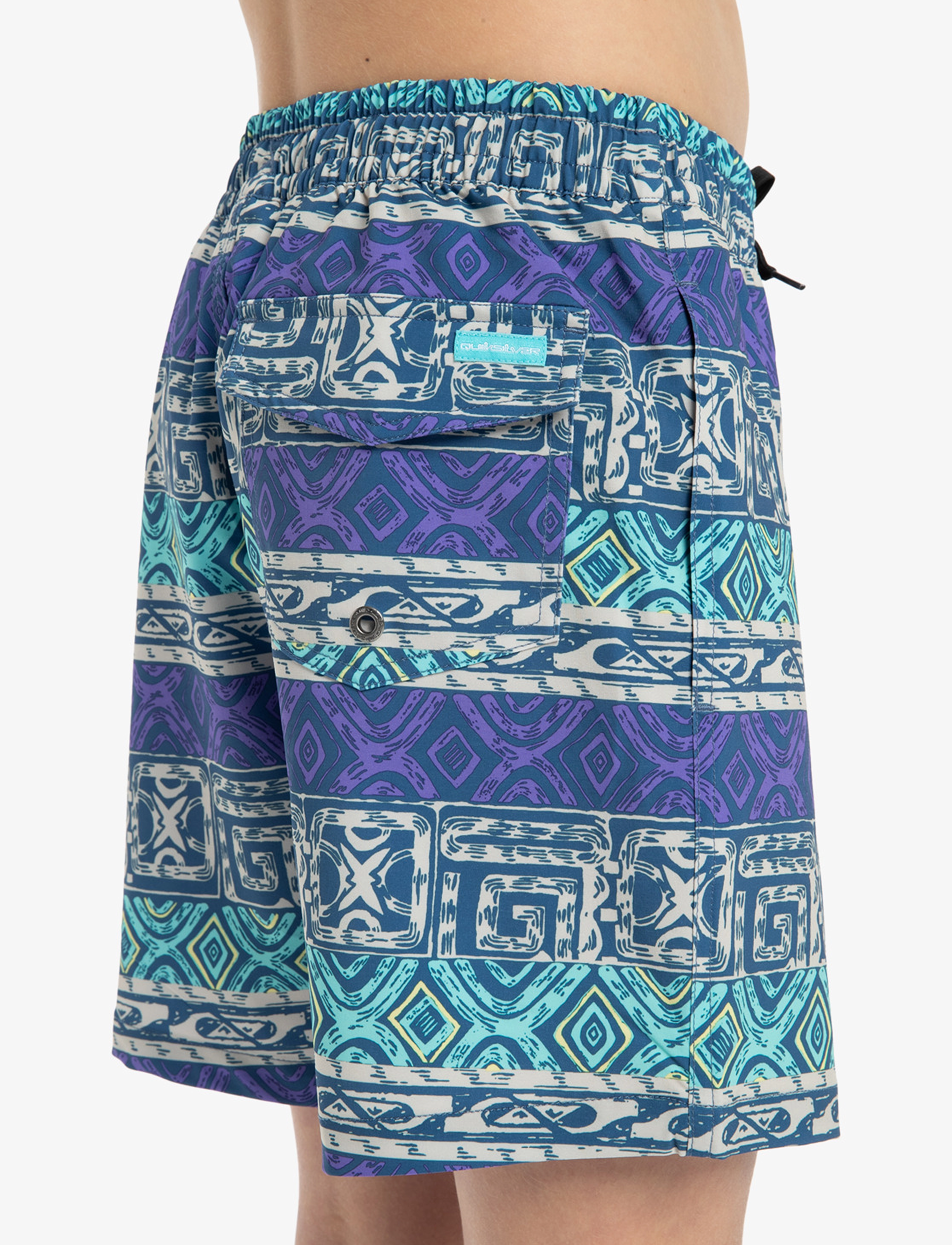 Quiksilver - SURFSILK STRAIGHT VOLLEY YTH14 - uimashortsit - global heat dusted peri - pmg6 - 3