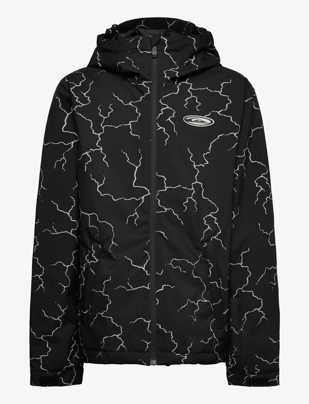 Quiksilver - HIGH IN THE HOOD PRINTED YTH - skijakker - high energy black reflective - 0
