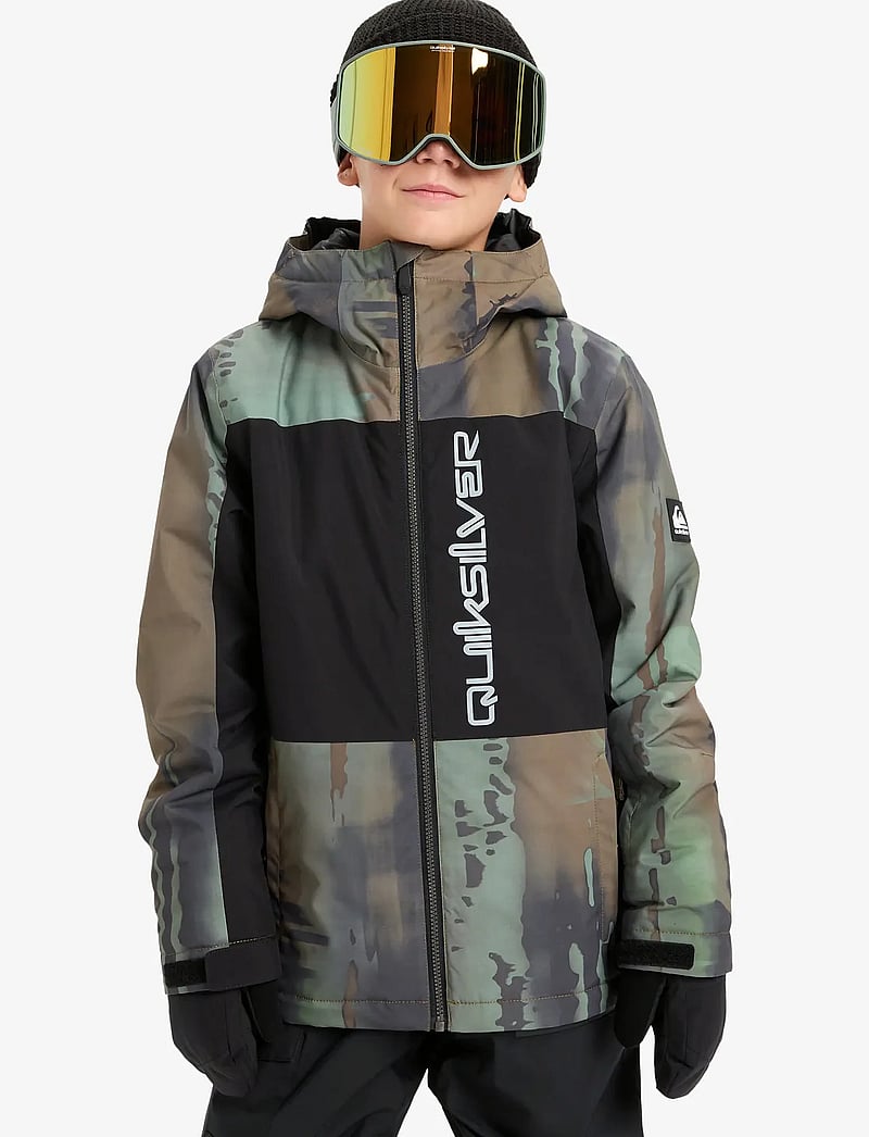 Quiksilver - SIDE HIT BLOCK YOUTH JK - suusajoped - bloomfade dark ivy - 0