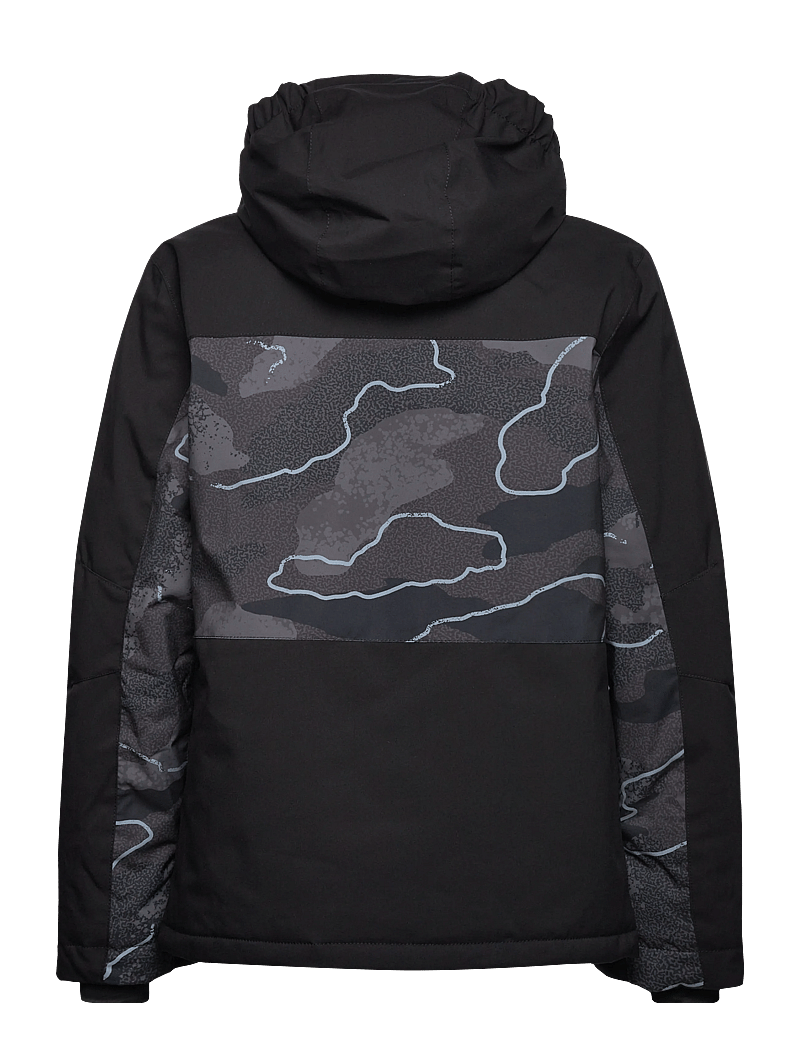 Quiksilver - SIDE HIT PRINTED YOUTH JK - skijacken - camostrokes true black - 2