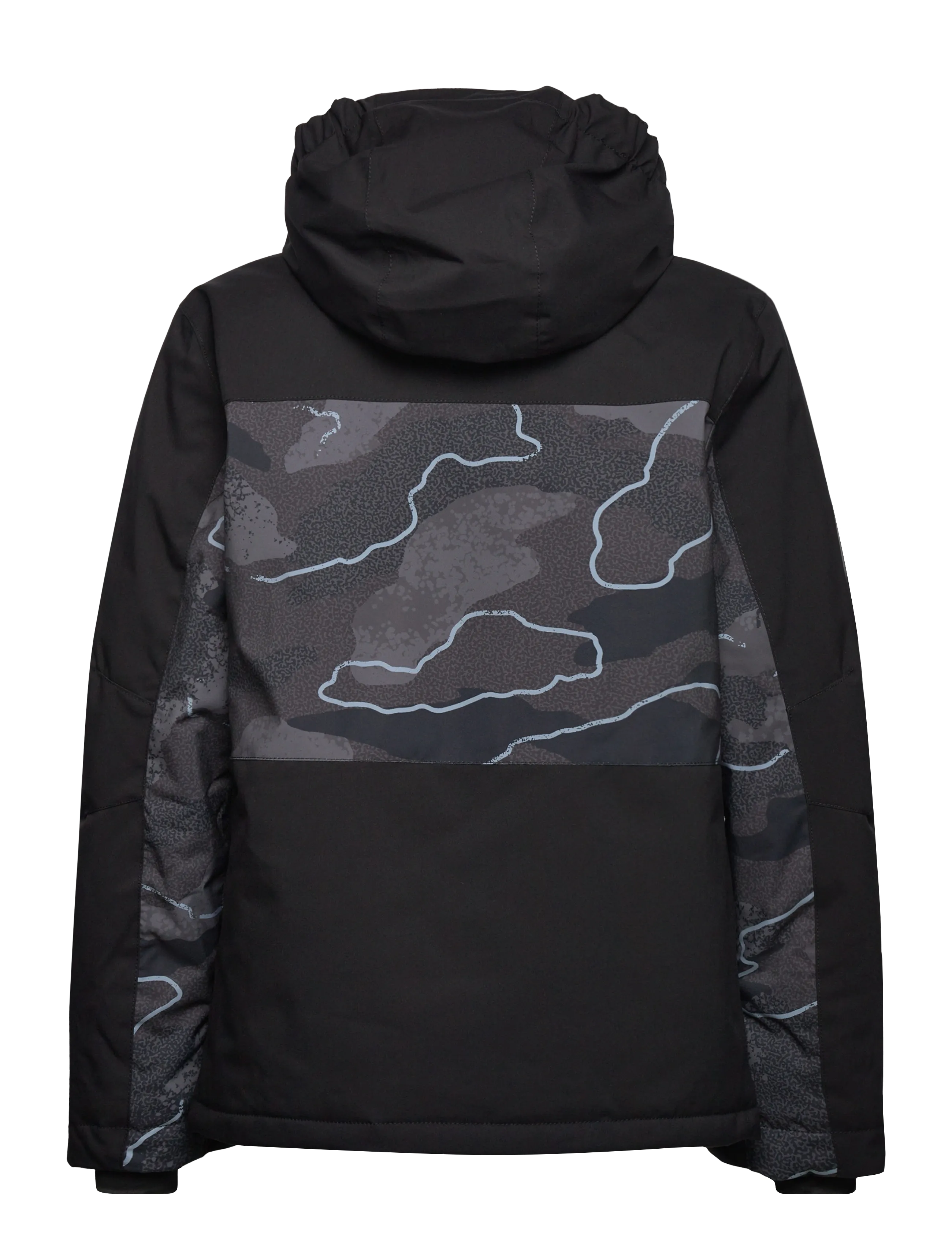 Quiksilver - SIDE HIT PRINTED YOUTH JK - skijacken - camostrokes true black - 2