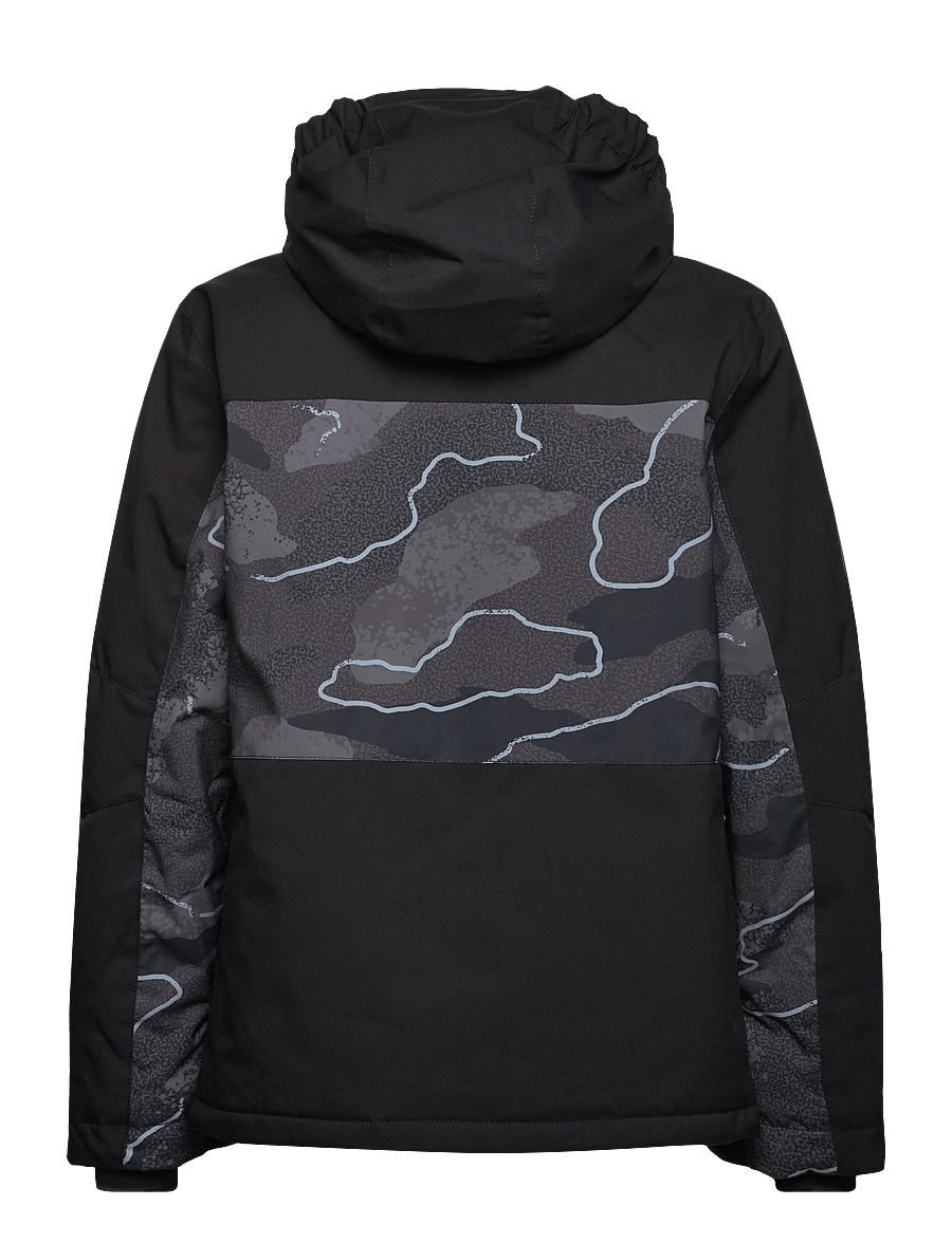 Quiksilver - SIDE HIT PRINTED YOUTH JK - skijacken - camostrokes true black - 2