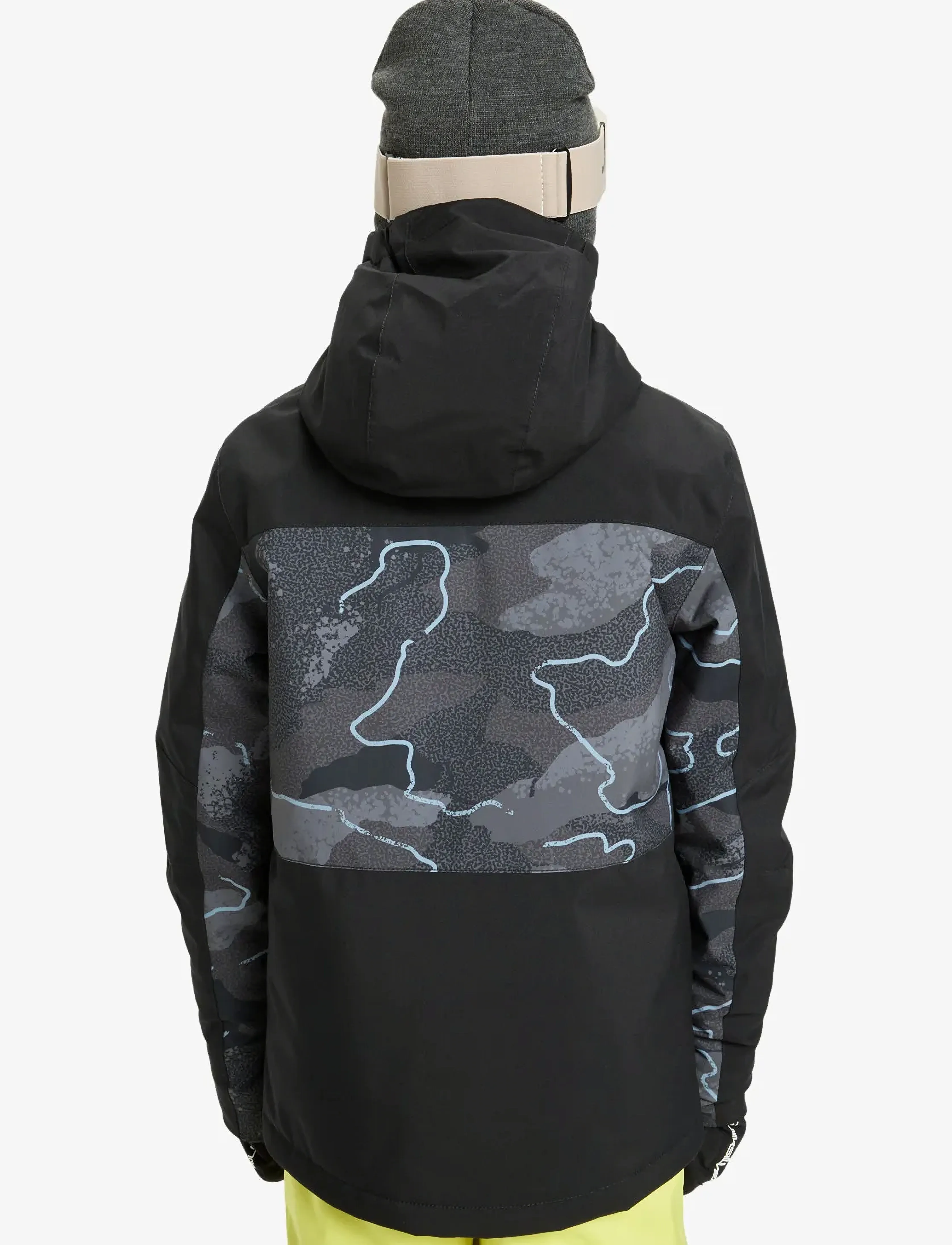 Quiksilver - SIDE HIT PRINTED YOUTH JK - skijacken - camostrokes true black - 3