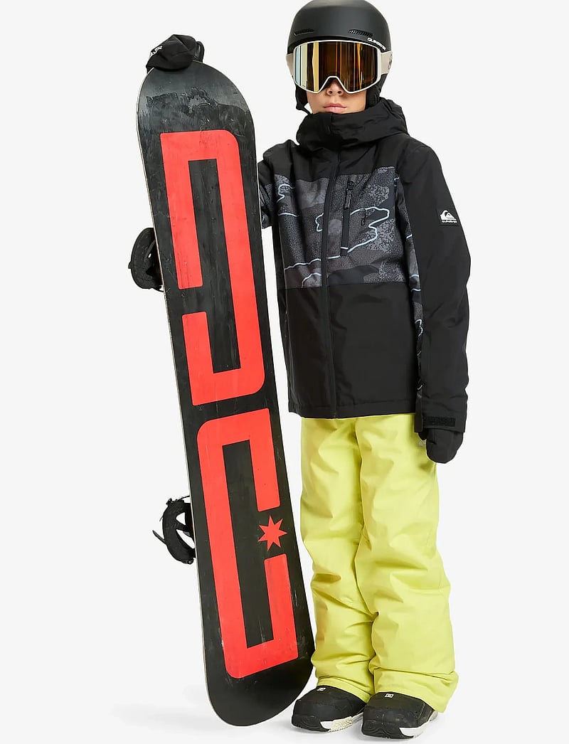 Quiksilver - SIDE HIT PRINTED YOUTH JK - skijacken - camostrokes true black - 4