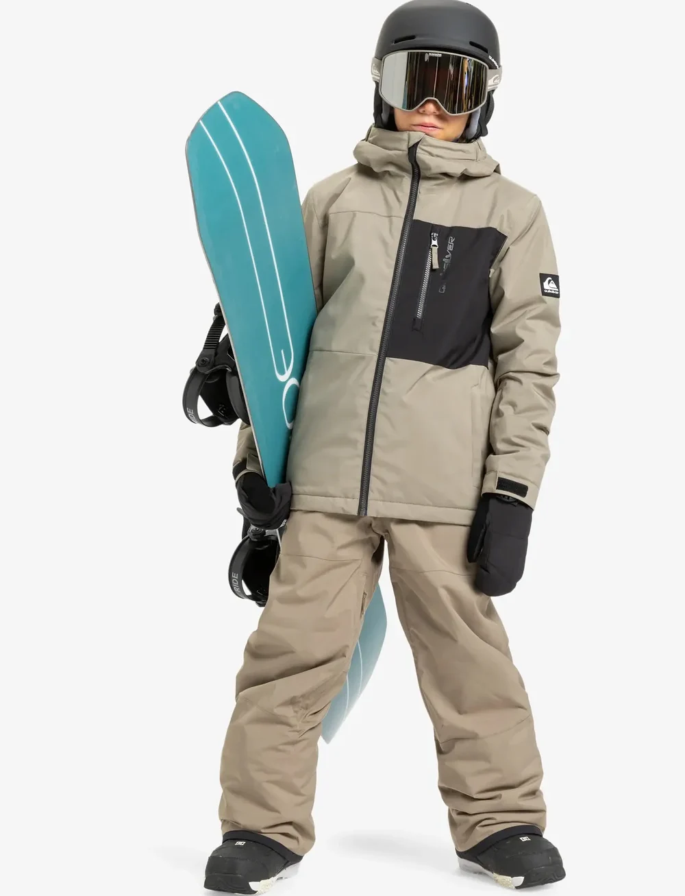 Quiksilver - SIDE HIT SOLID YOUTH JK - skijacken - fallen rock - 4