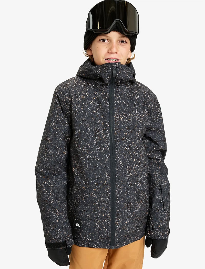 Quiksilver - MISSION PRINTED YOUTH JK - skijakker - mountain static true black - 0