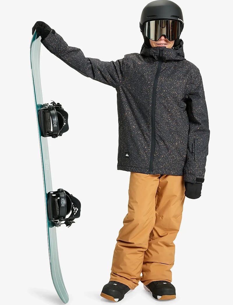 Quiksilver - MISSION PRINTED YOUTH JK - skijakker - mountain static true black - 4