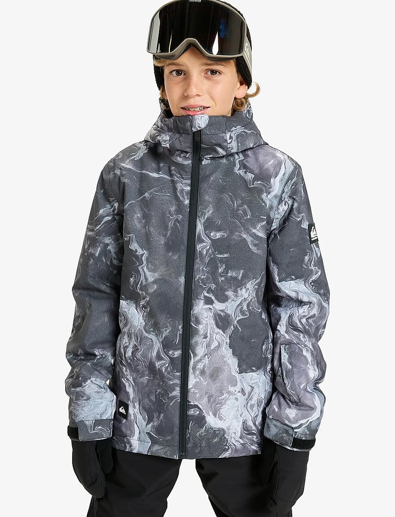 Quiksilver - MISSION PRINTED YOUTH JK - skijacken - thermostamp grayscale - 0