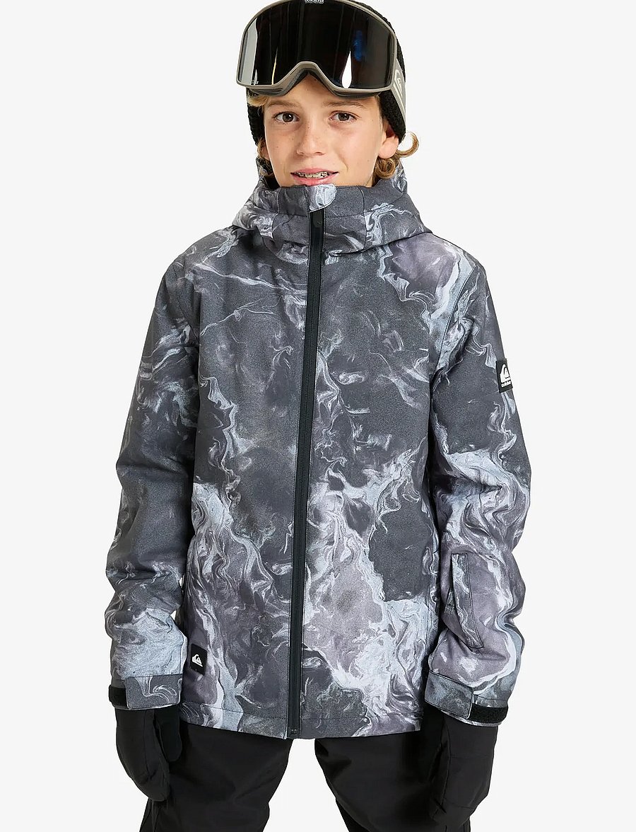 Quiksilver - MISSION PRINTED YOUTH JK - skijakker - thermostamp grayscale - 0