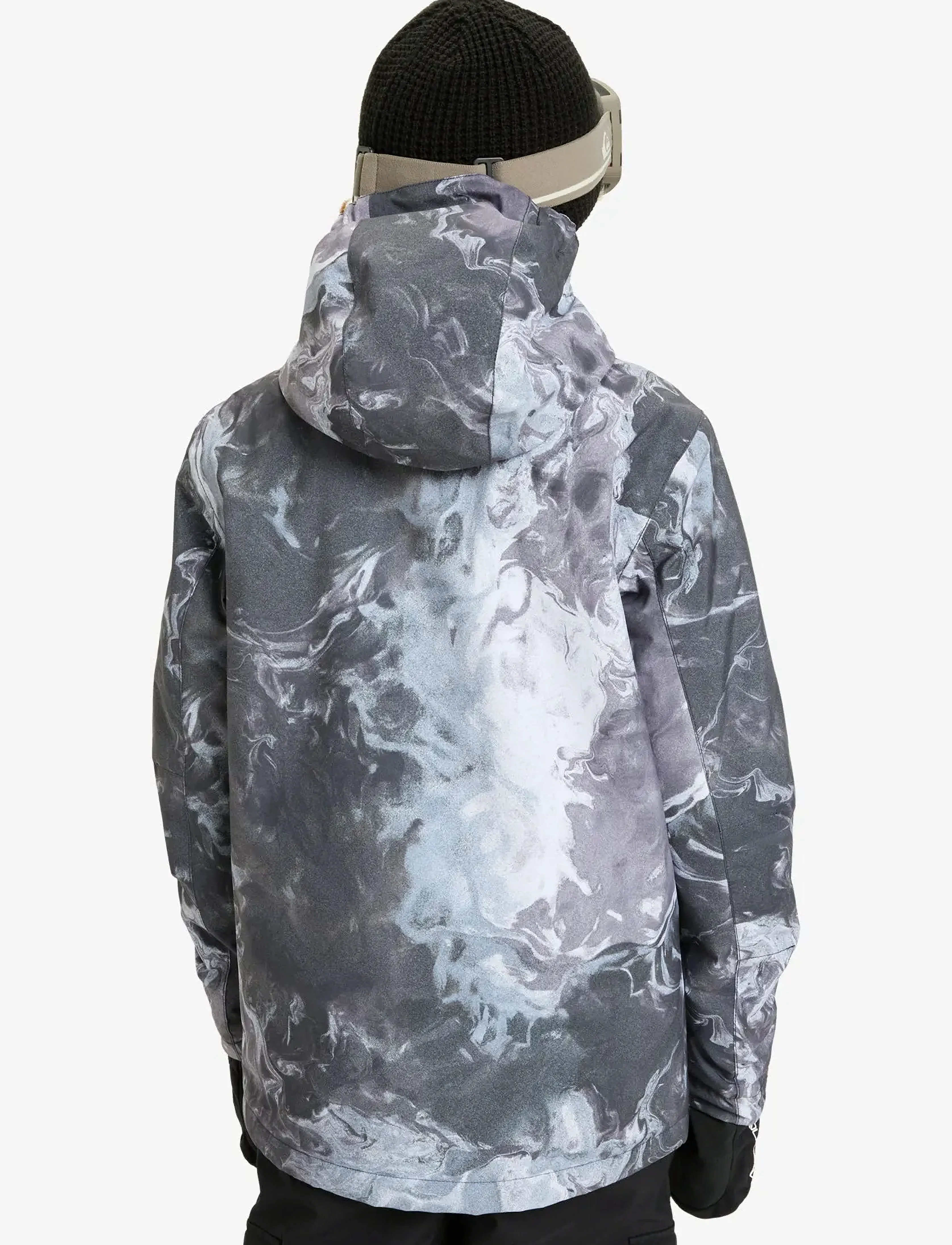 Quiksilver - MISSION PRINTED YOUTH JK - skijakker - thermostamp grayscale - 3
