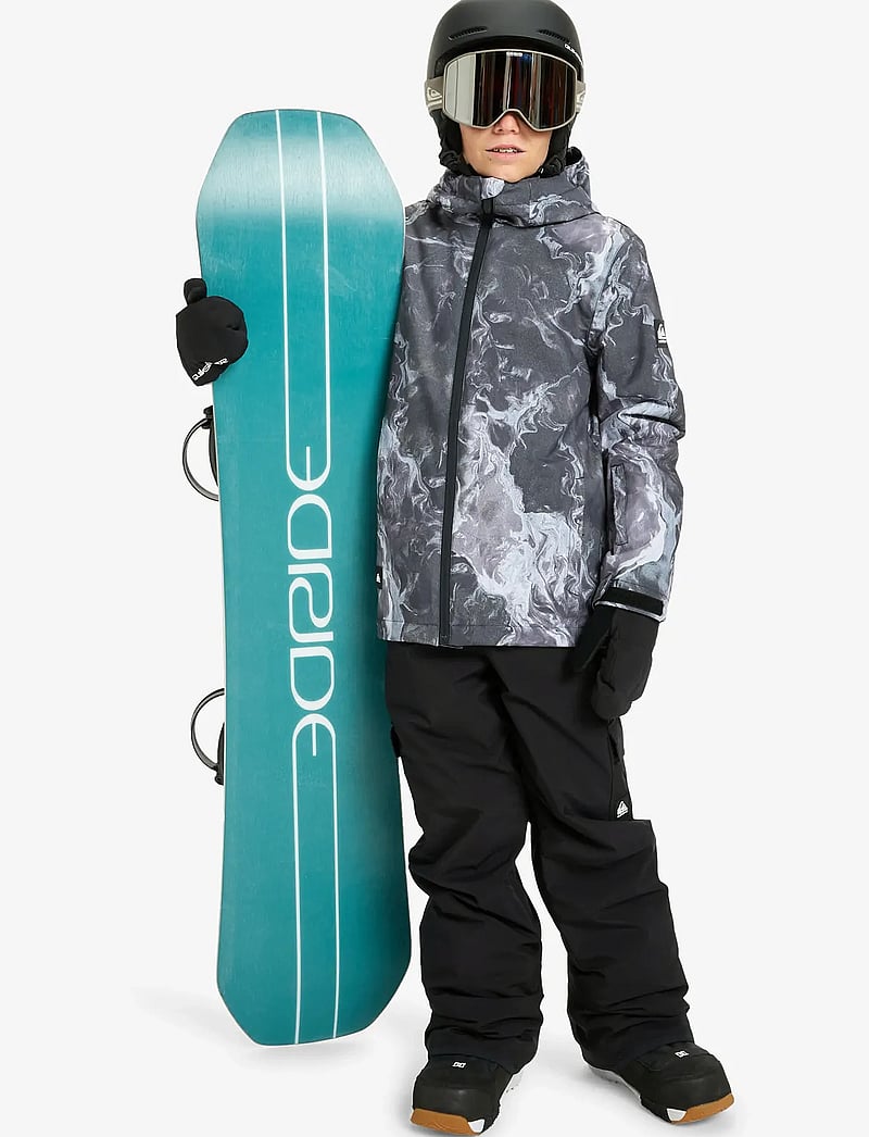 Quiksilver - MISSION PRINTED YOUTH JK - skijacken - thermostamp grayscale - 4