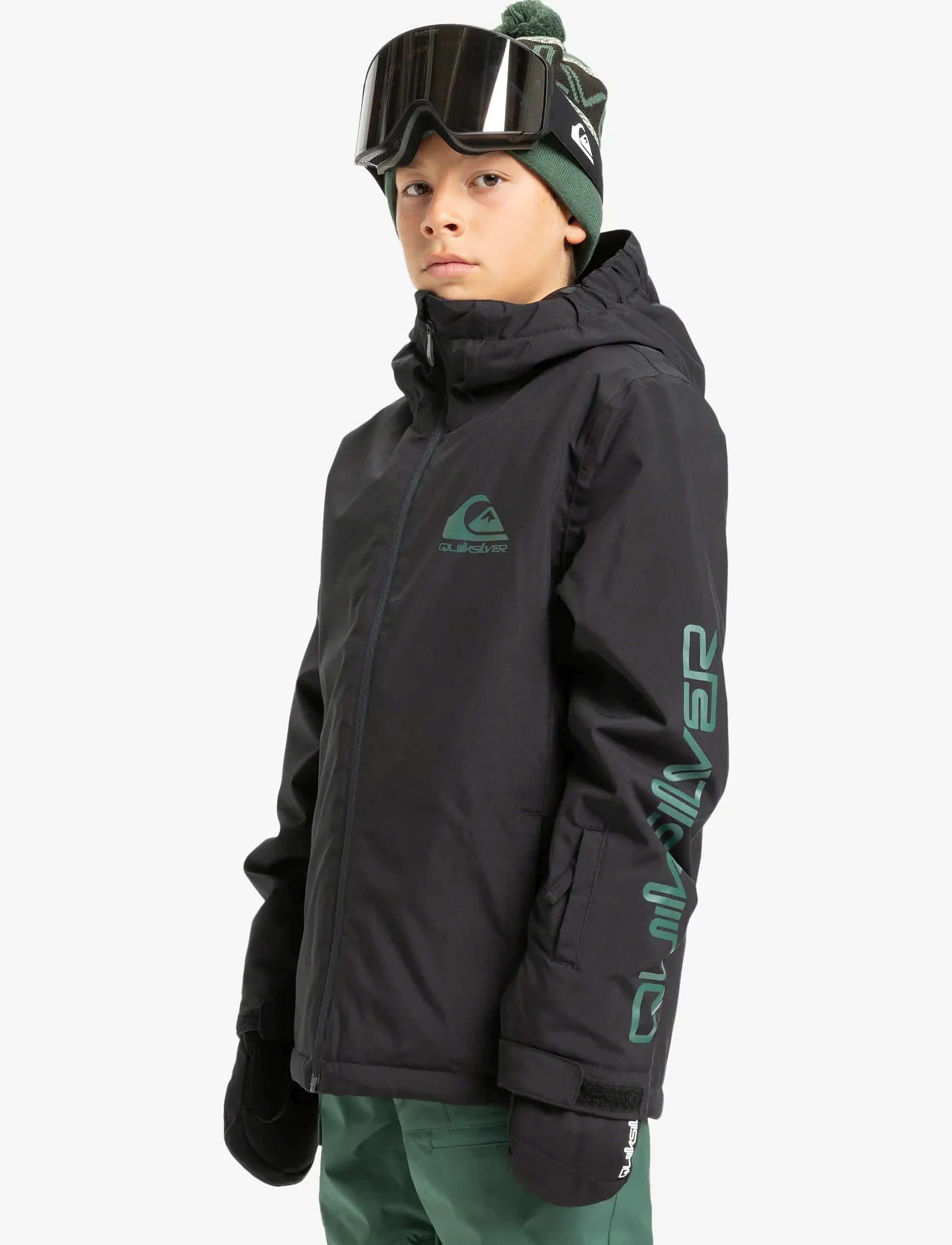Quiksilver - MISSION YOUTH JK - vestes de ski - true black - 5
