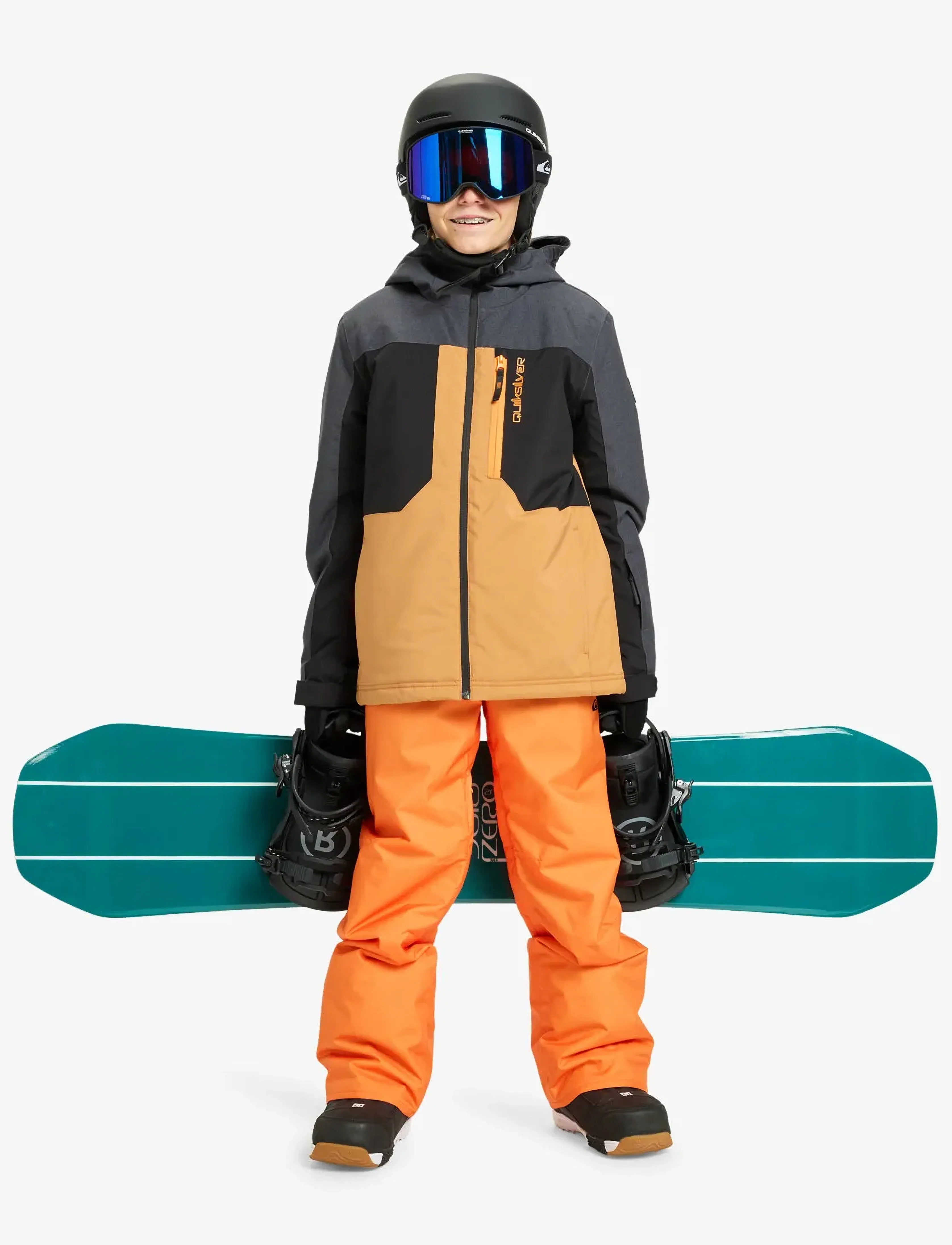 Quiksilver - ESTATE YOUTH PT - talvihousut - orange peel - 4