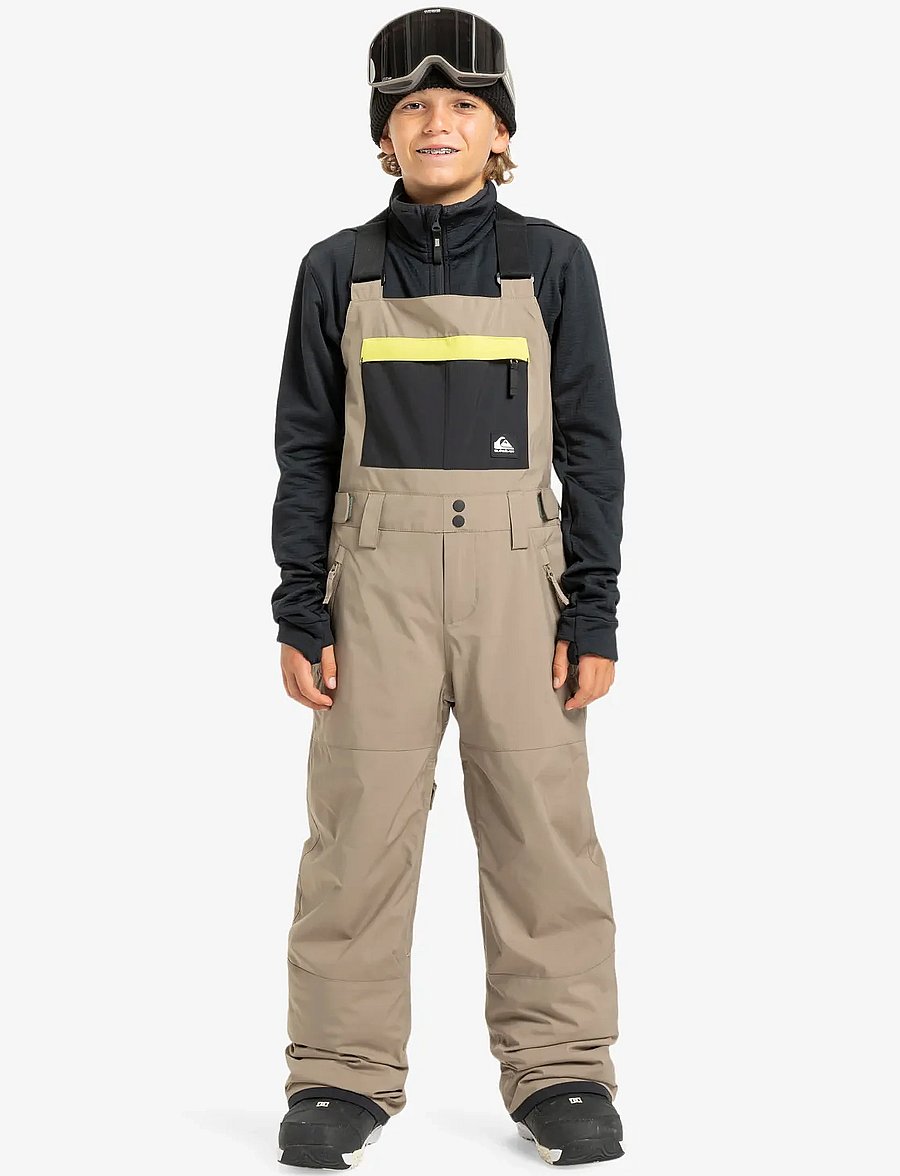 Quiksilver - MASH UP YOUTH BIB - winterhose - fallen rock - 0