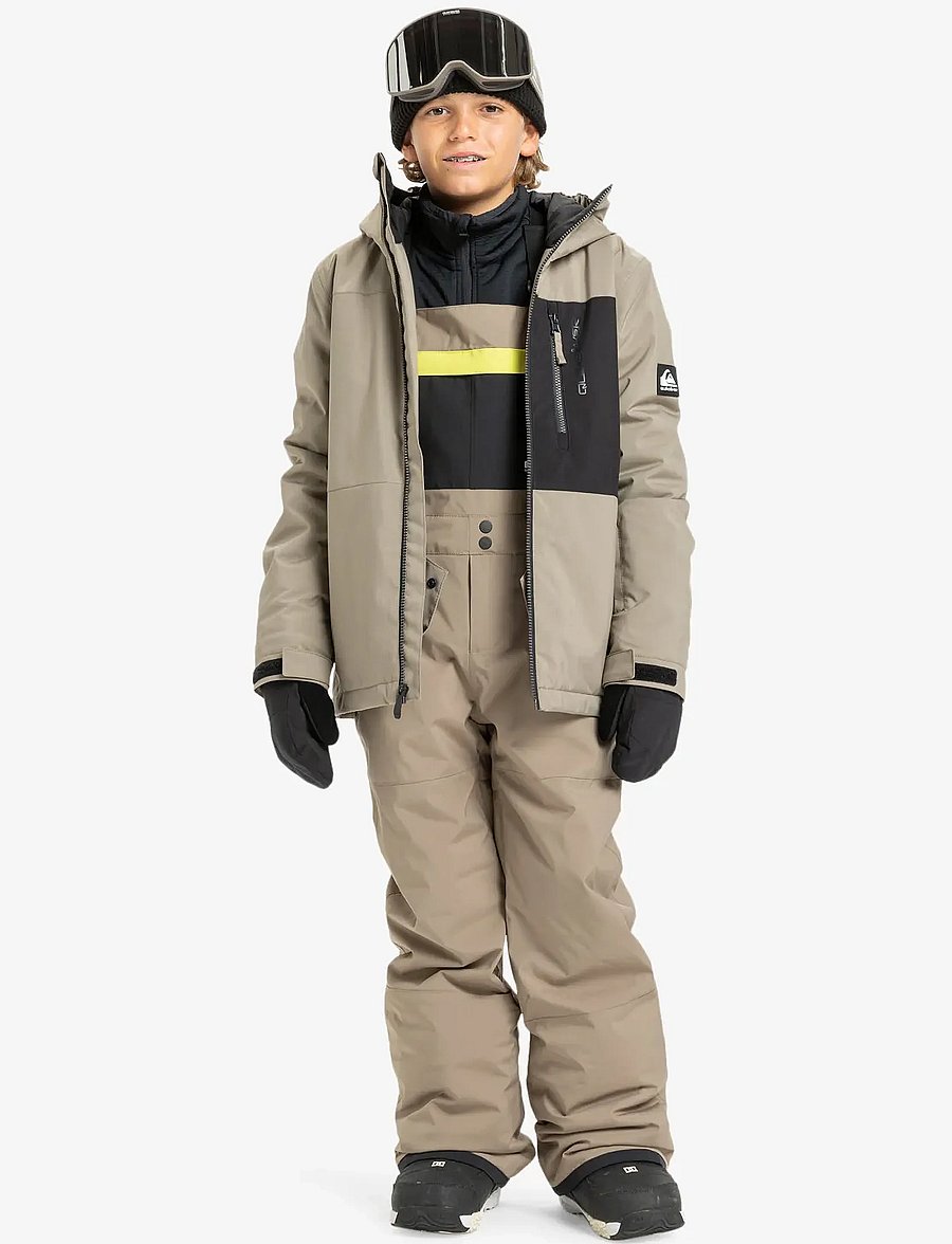 Quiksilver - MASH UP YOUTH BIB - winterhose - fallen rock - 4