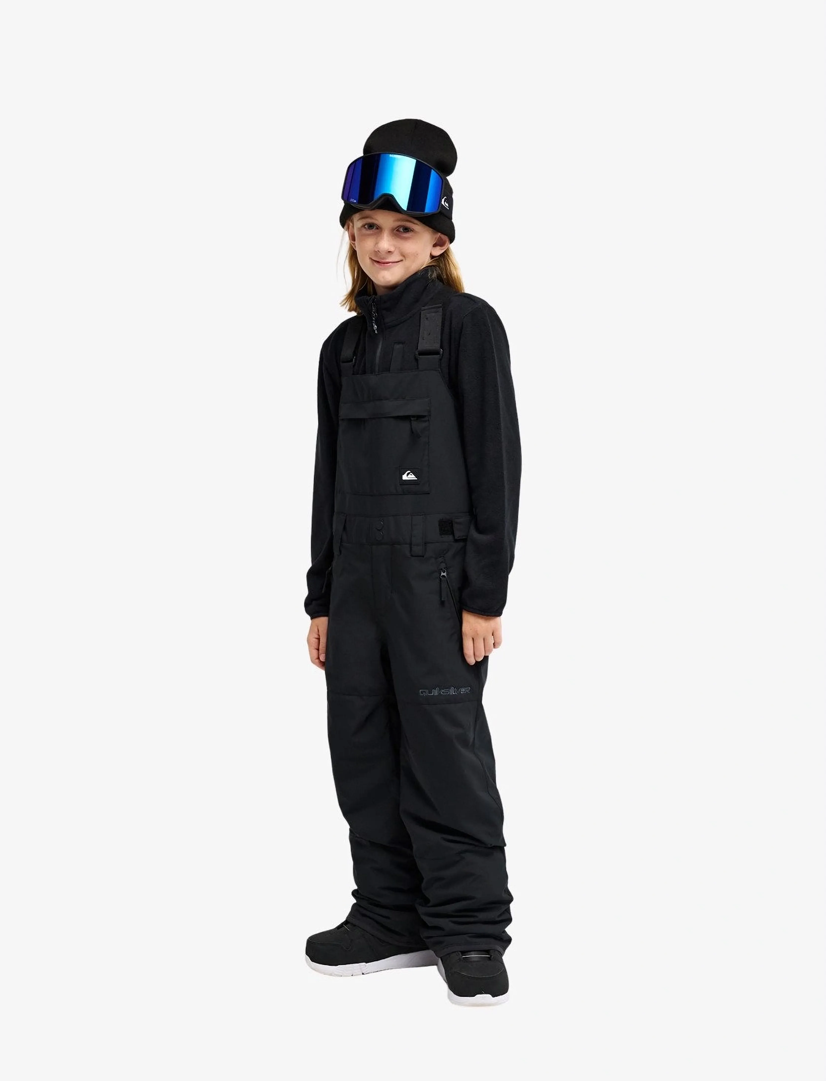 Quiksilver - MASH UP YOUTH BIB - overtræksbukser - true black - 0