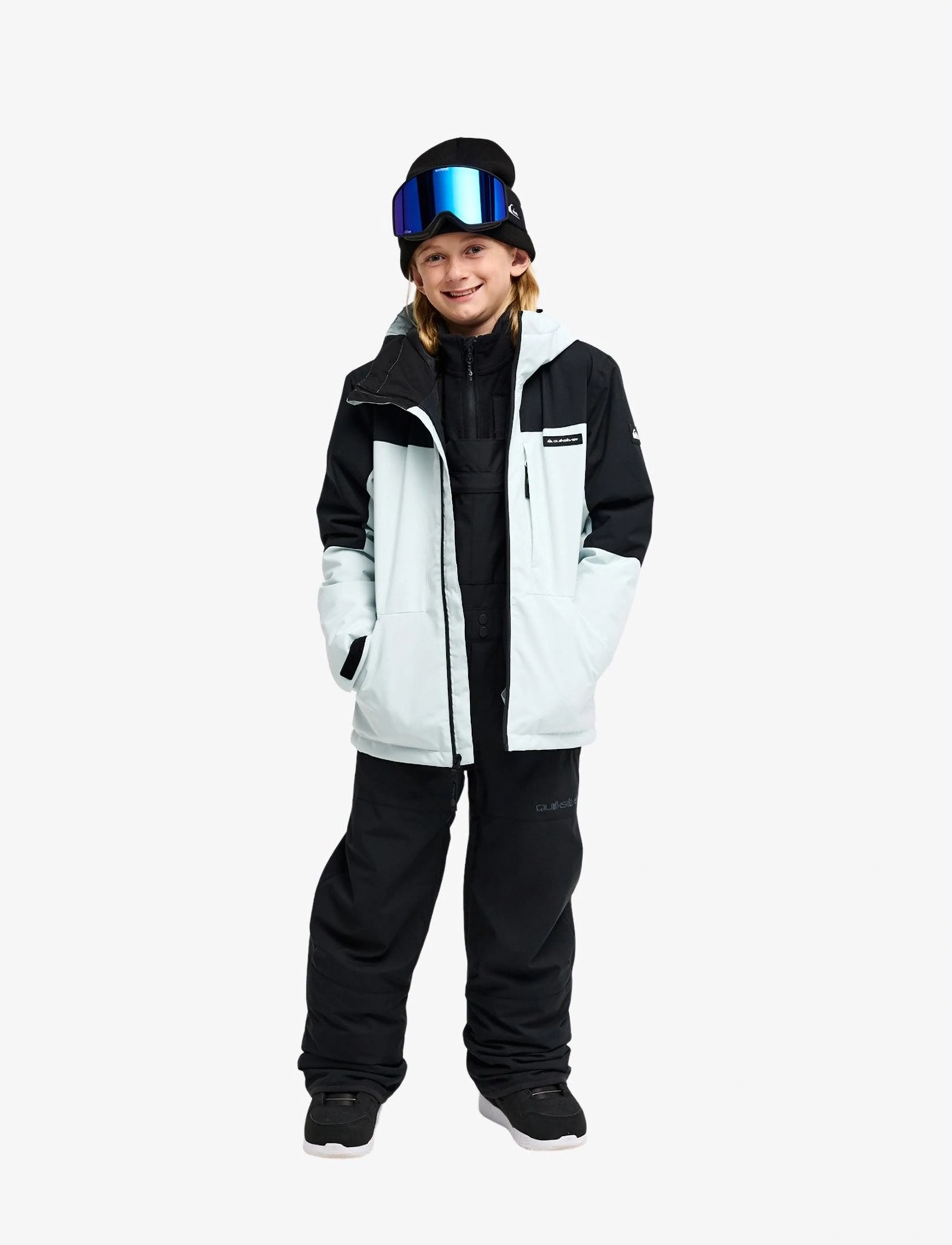 Quiksilver - MASH UP YOUTH BIB - overtræksbukser - true black - 4
