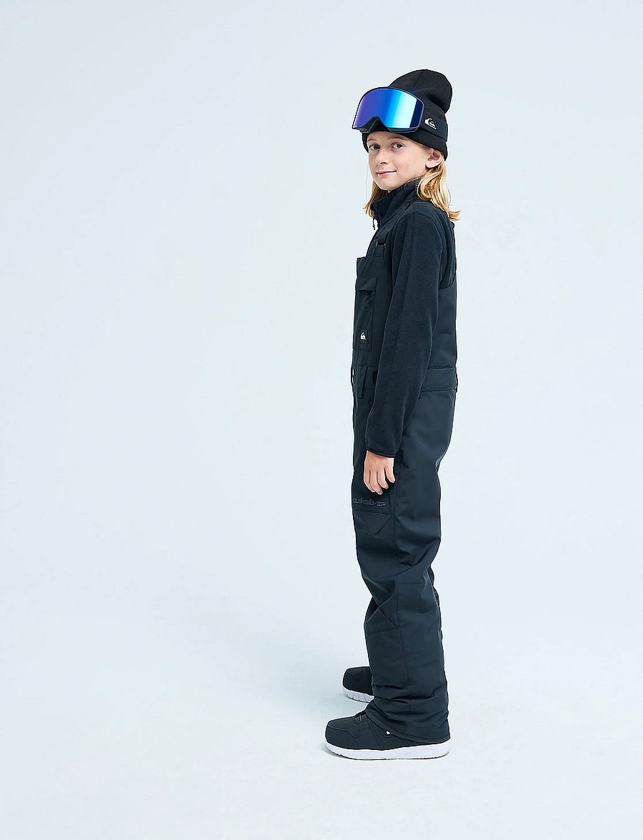 Quiksilver - MASH UP YOUTH BIB - vinterbyxor - true black - 5