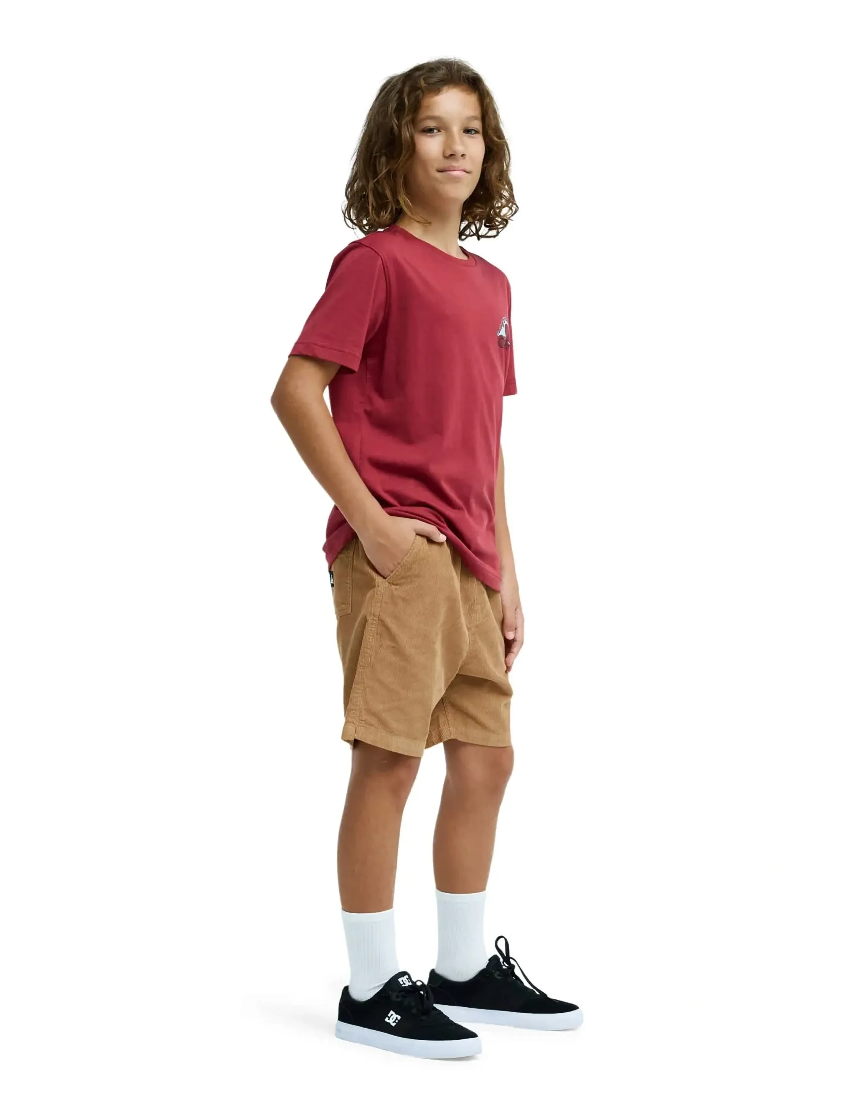 Quiksilver - TAXER CORD YOUTH - casual shorts - tobacco brown - 4