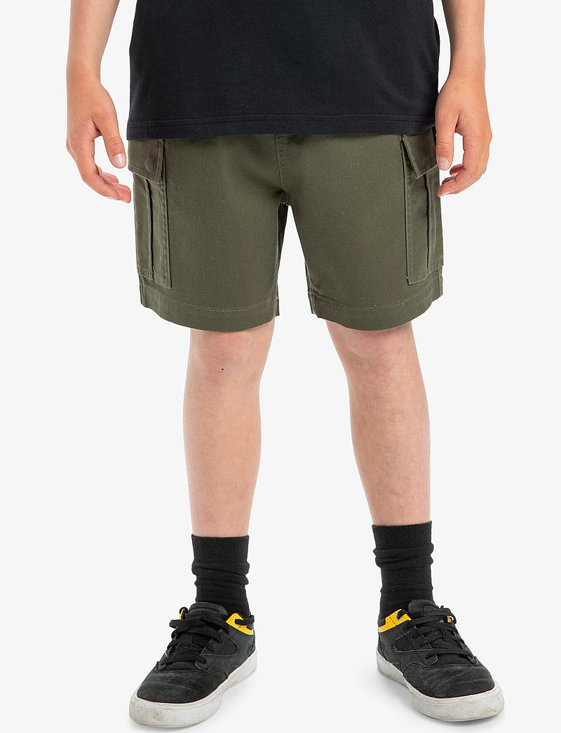 Quiksilver - TAXER CARGO YOUTH - sport-shorts - lead gray - 0