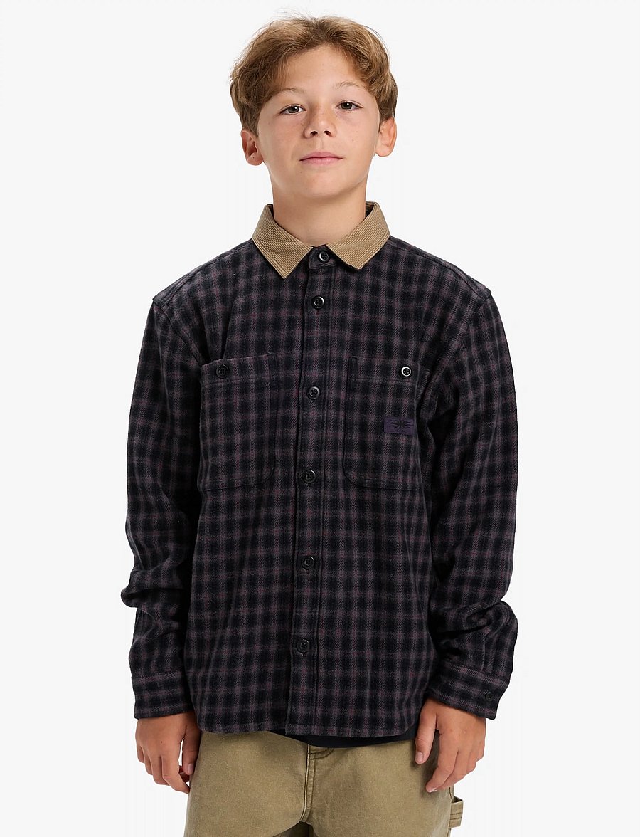 Quiksilver - MERCURY SANDSTROKES YOUTH - pitkähihaiset kauluspaidat - sand strokes black - 0