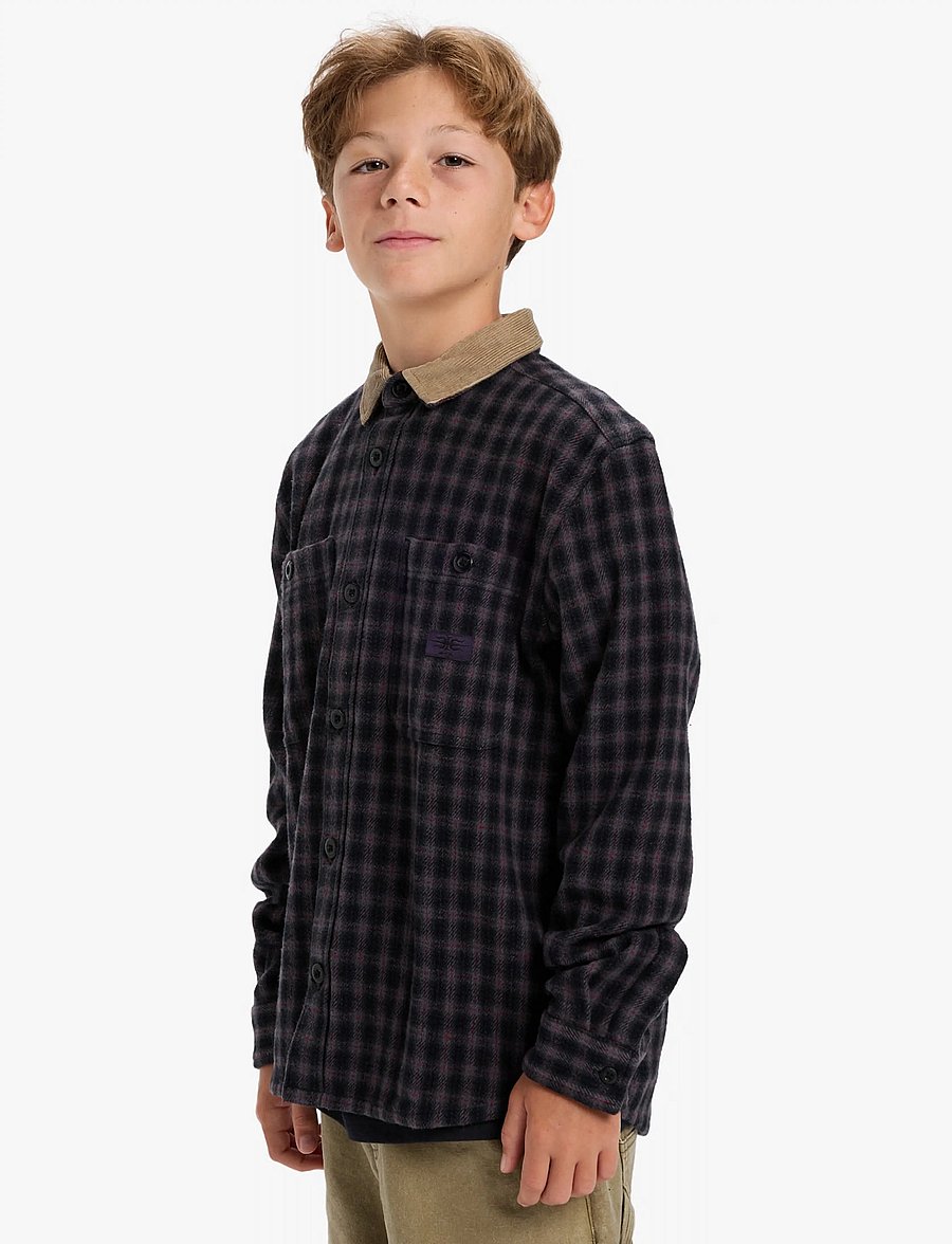 Quiksilver - MERCURY SANDSTROKES YOUTH - pitkähihaiset kauluspaidat - sand strokes black - 5